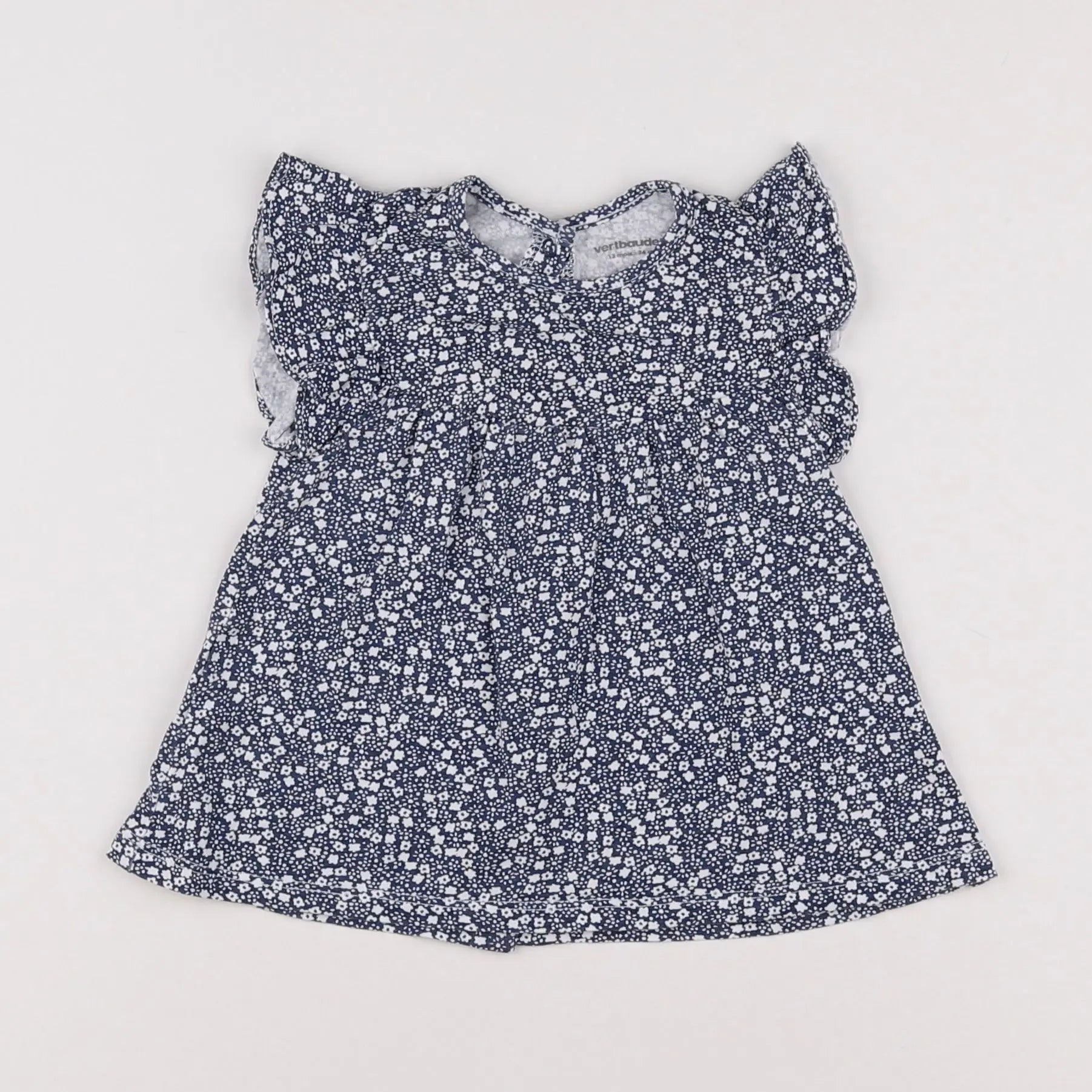 Vertbaudet - robe bleu - 12 mois