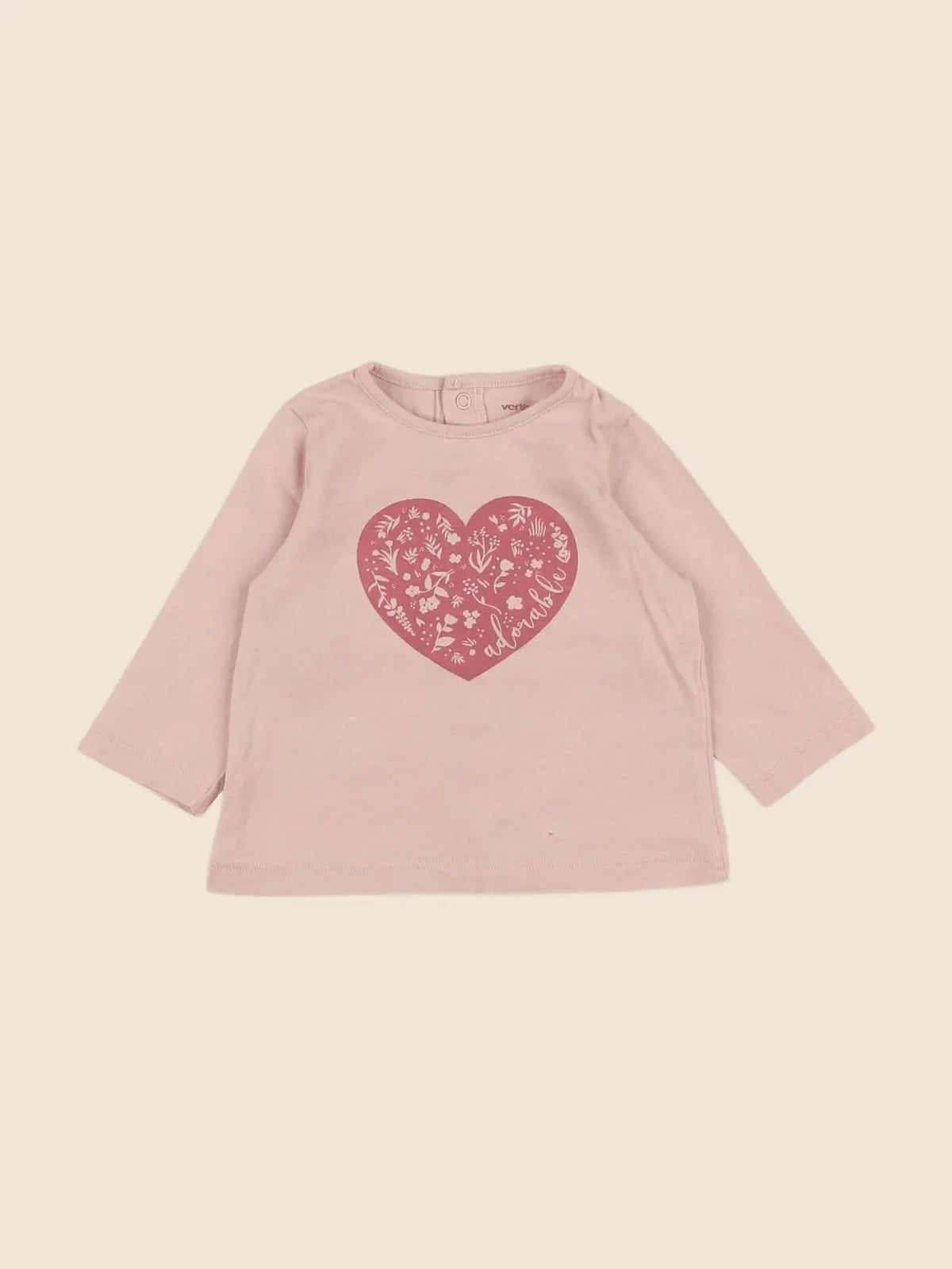 Vertbaudet - tee-shirt rose - 3 mois
