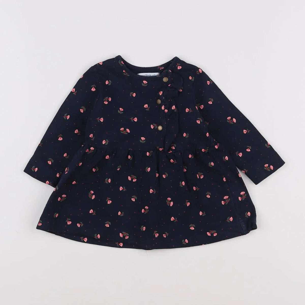 Vertbaudet - robe bleu - 9 mois