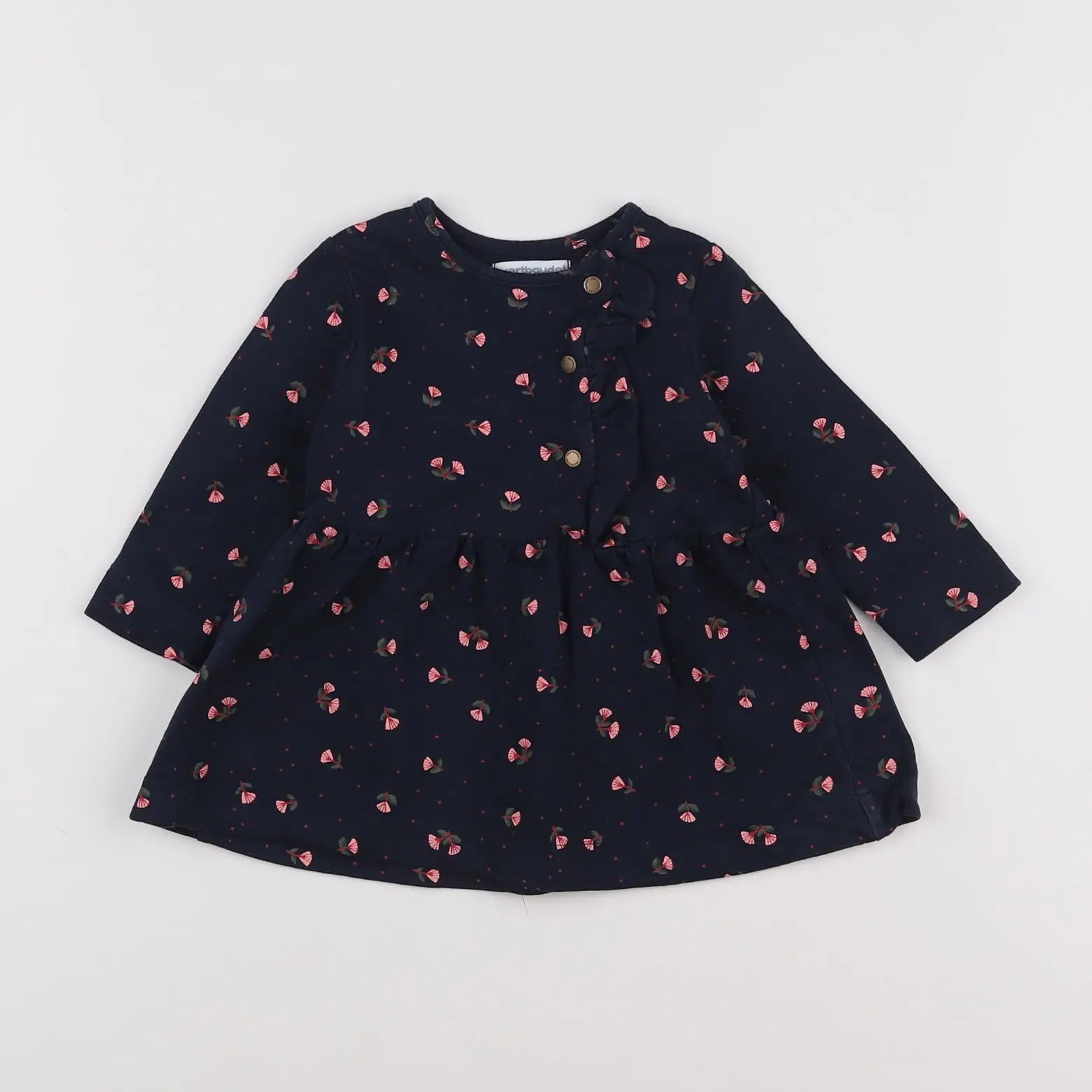 Vertbaudet - robe bleu - 9 mois