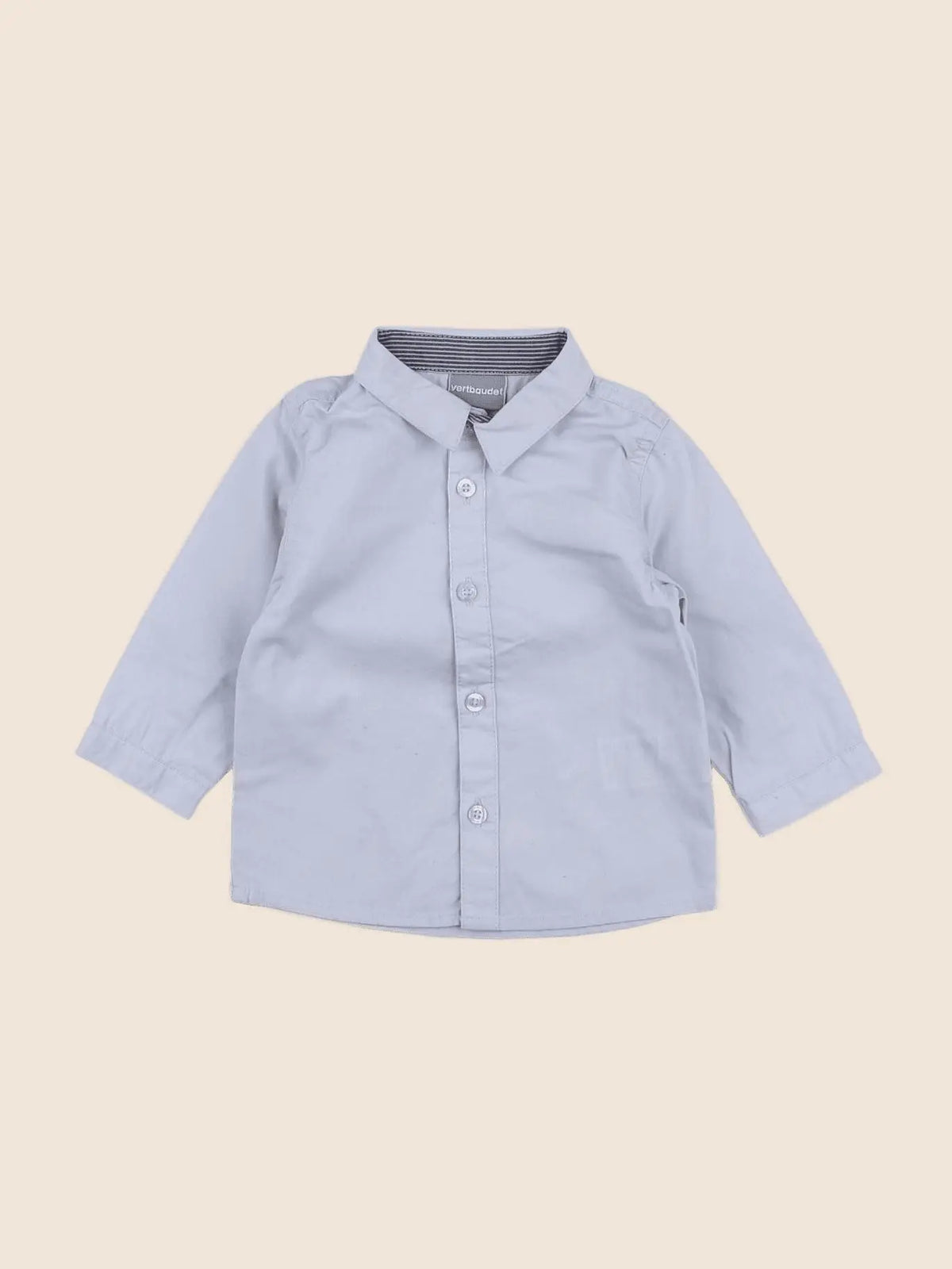 Vertbaudet - chemise bleu - 6 mois