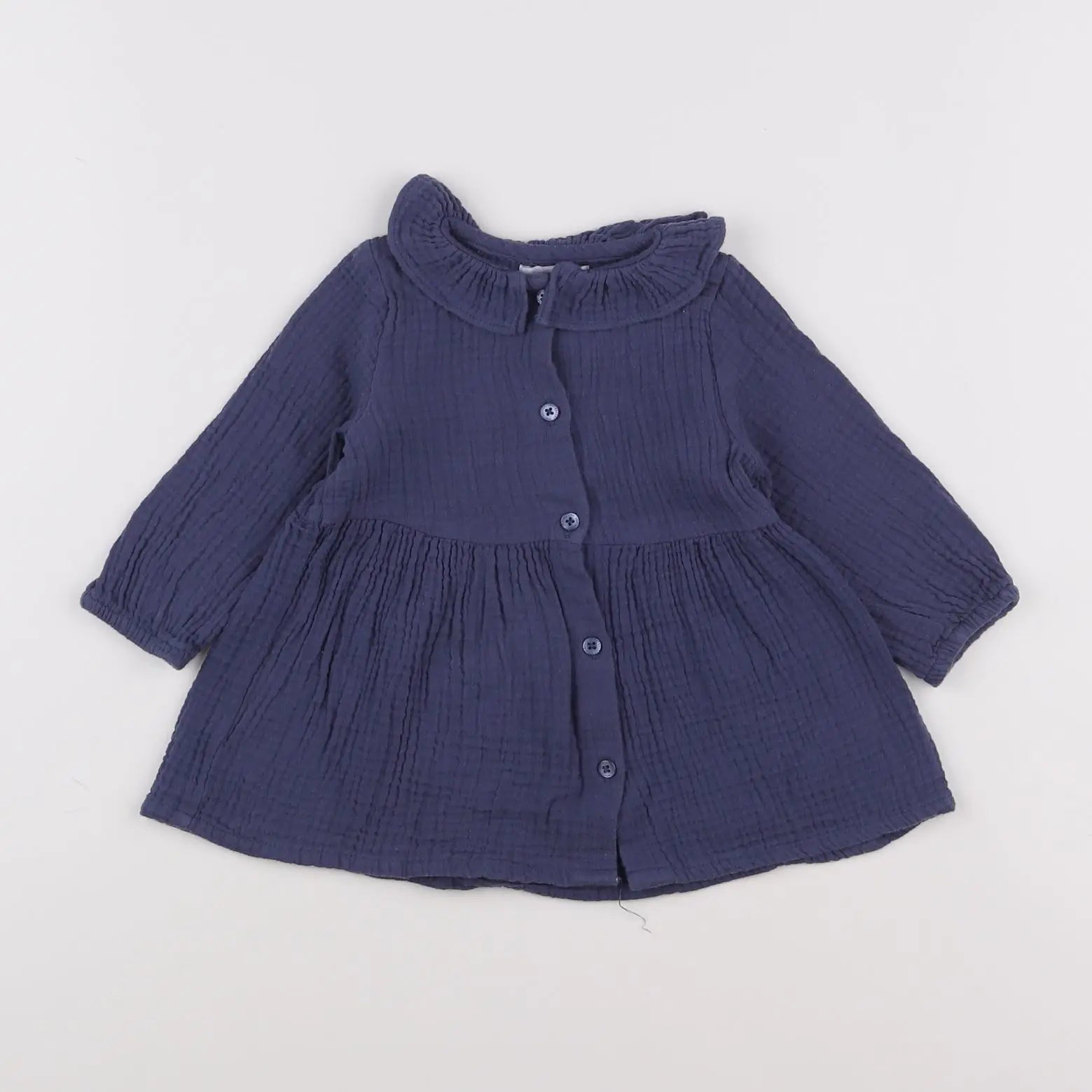 Vertbaudet - robe bleu - 18 mois