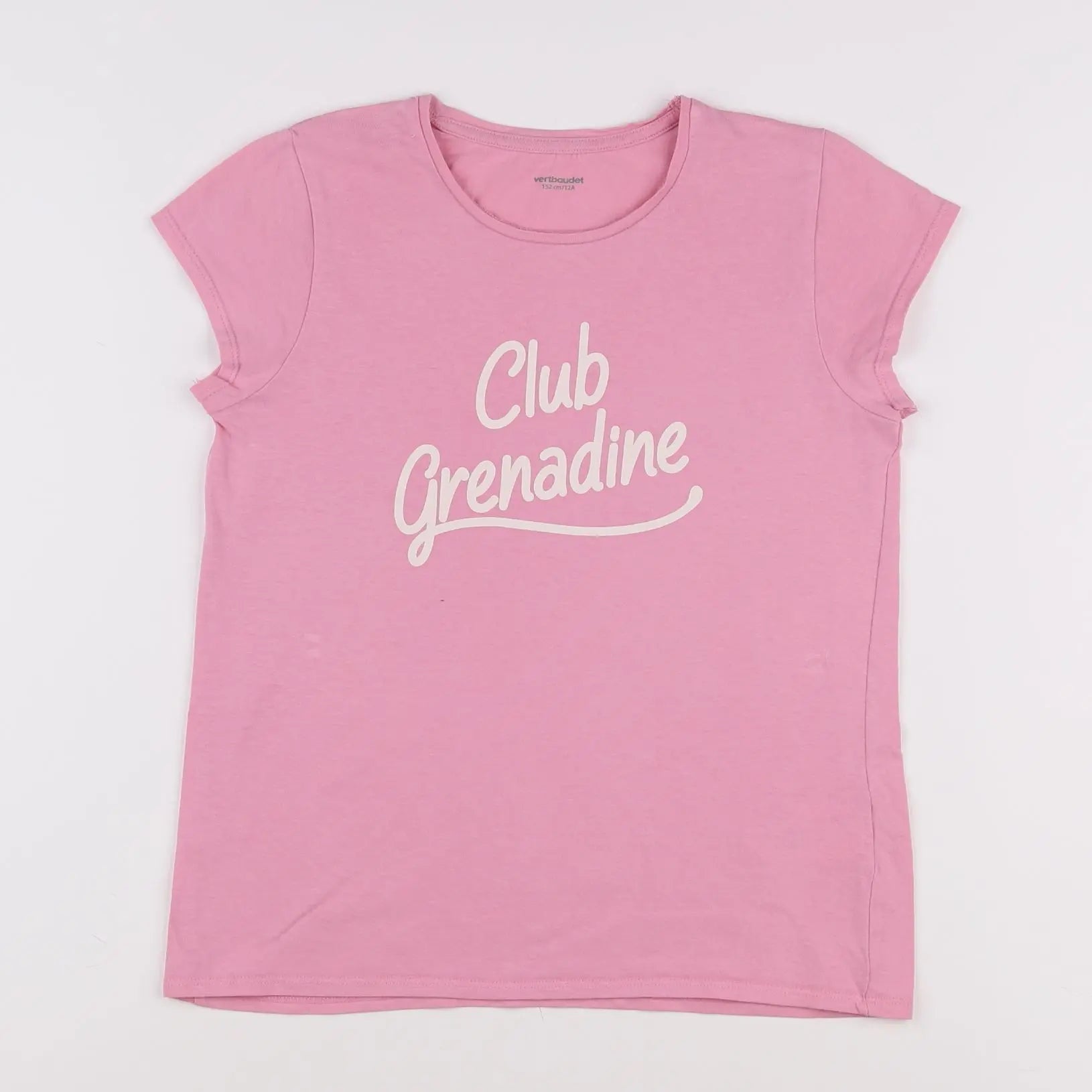 Vertbaudet - tee-shirt rose - 12 ans