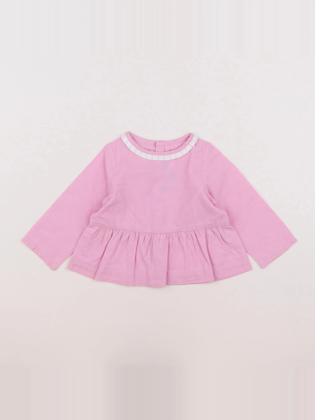 Jacadi - blouse blanc, rose - 12 mois