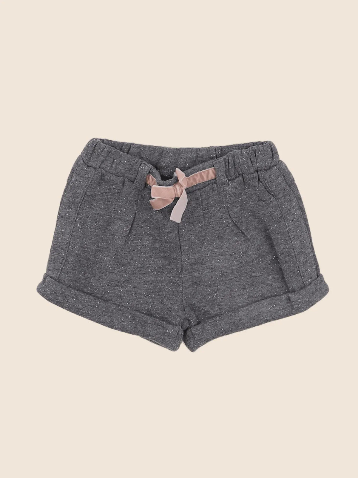 Vertbaudet - short gris, argent - 9 mois