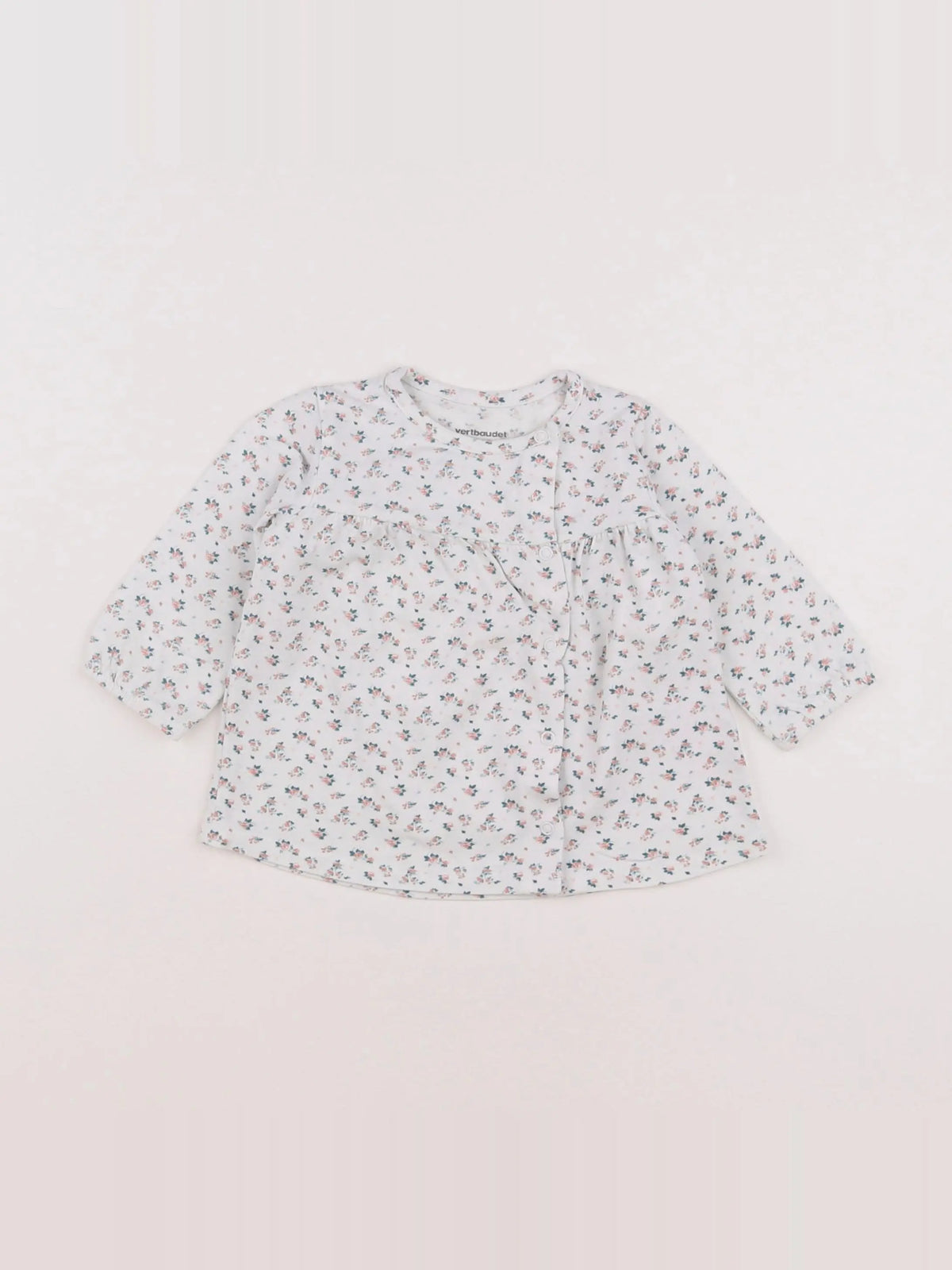 Vertbaudet - tee-shirt blanc - 3 mois
