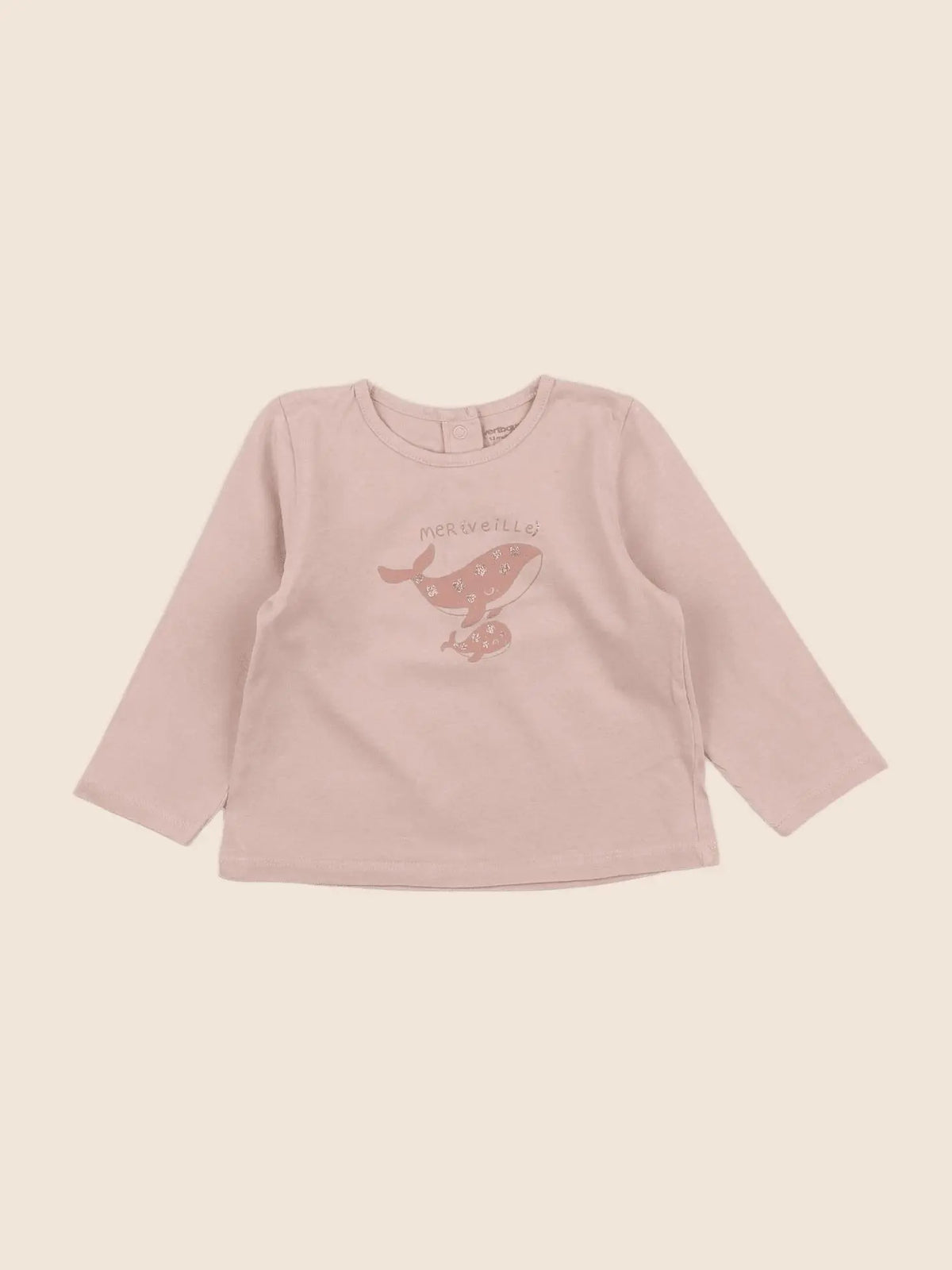 Vertbaudet - tee-shirt rose - 12 mois