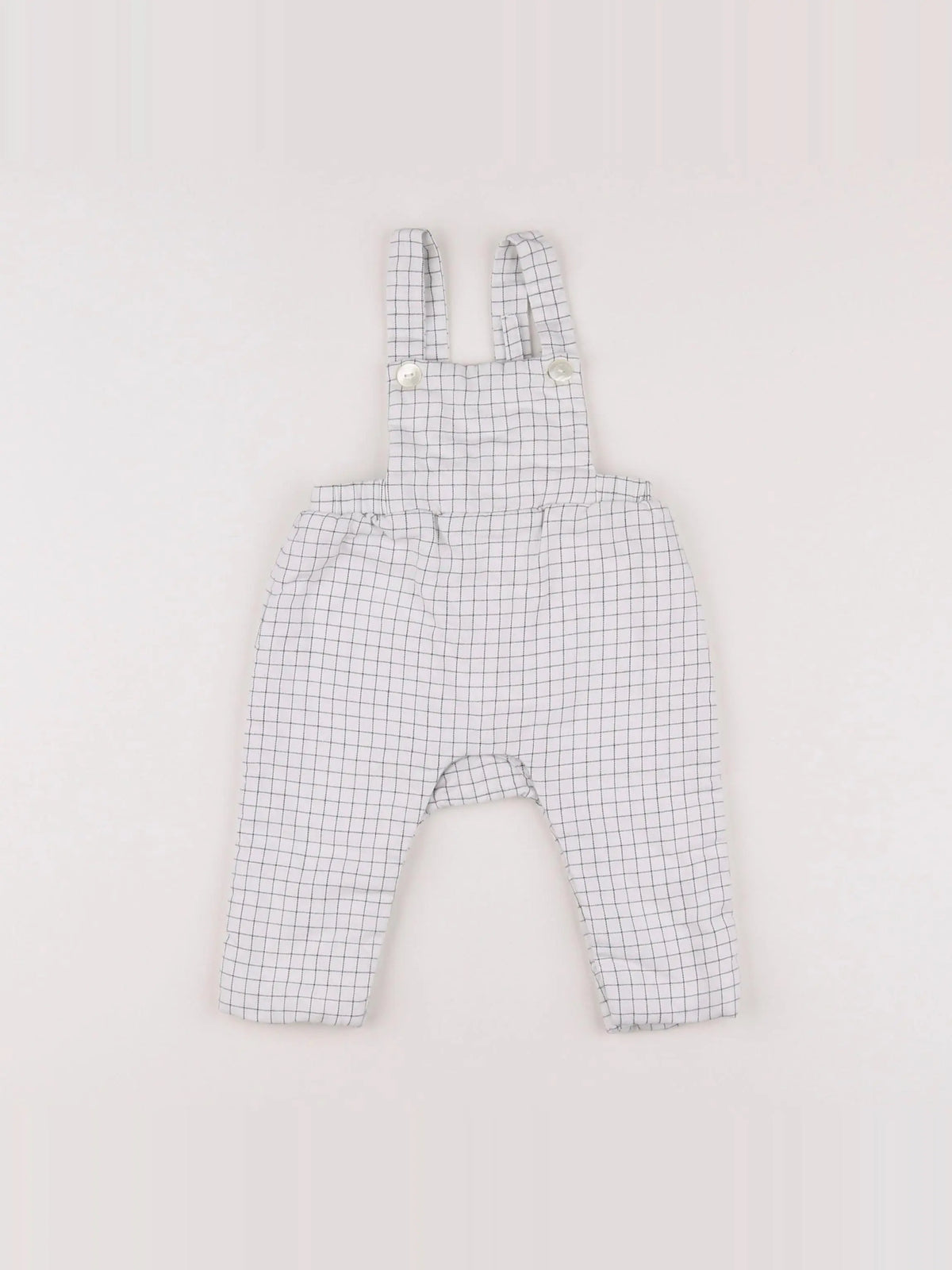 Jacadi - salopette blanc, gris - 6 mois
