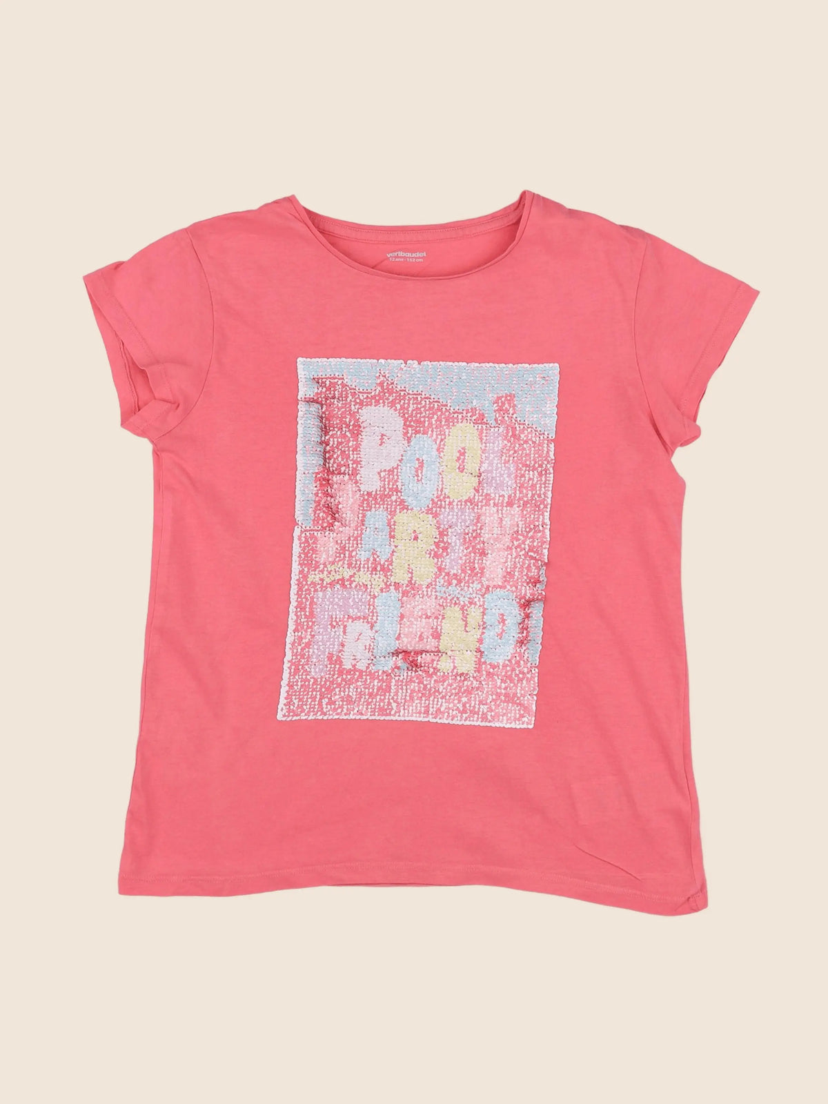 Vertbaudet - tee-shirt rose - 12 ans