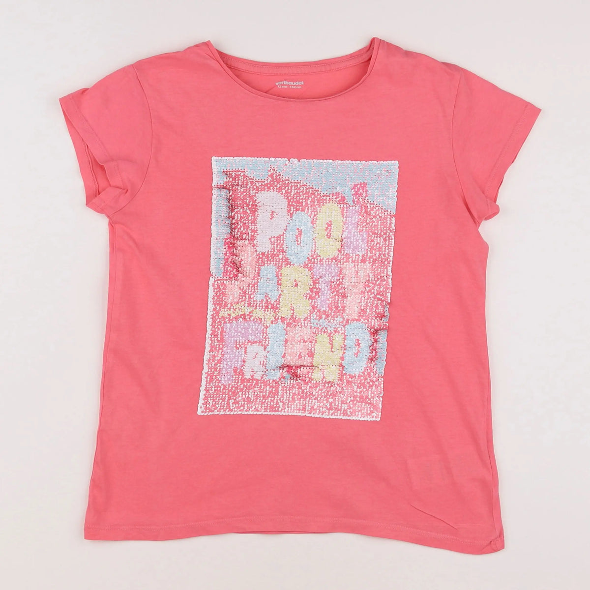 Vertbaudet - tee-shirt rose - 12 ans