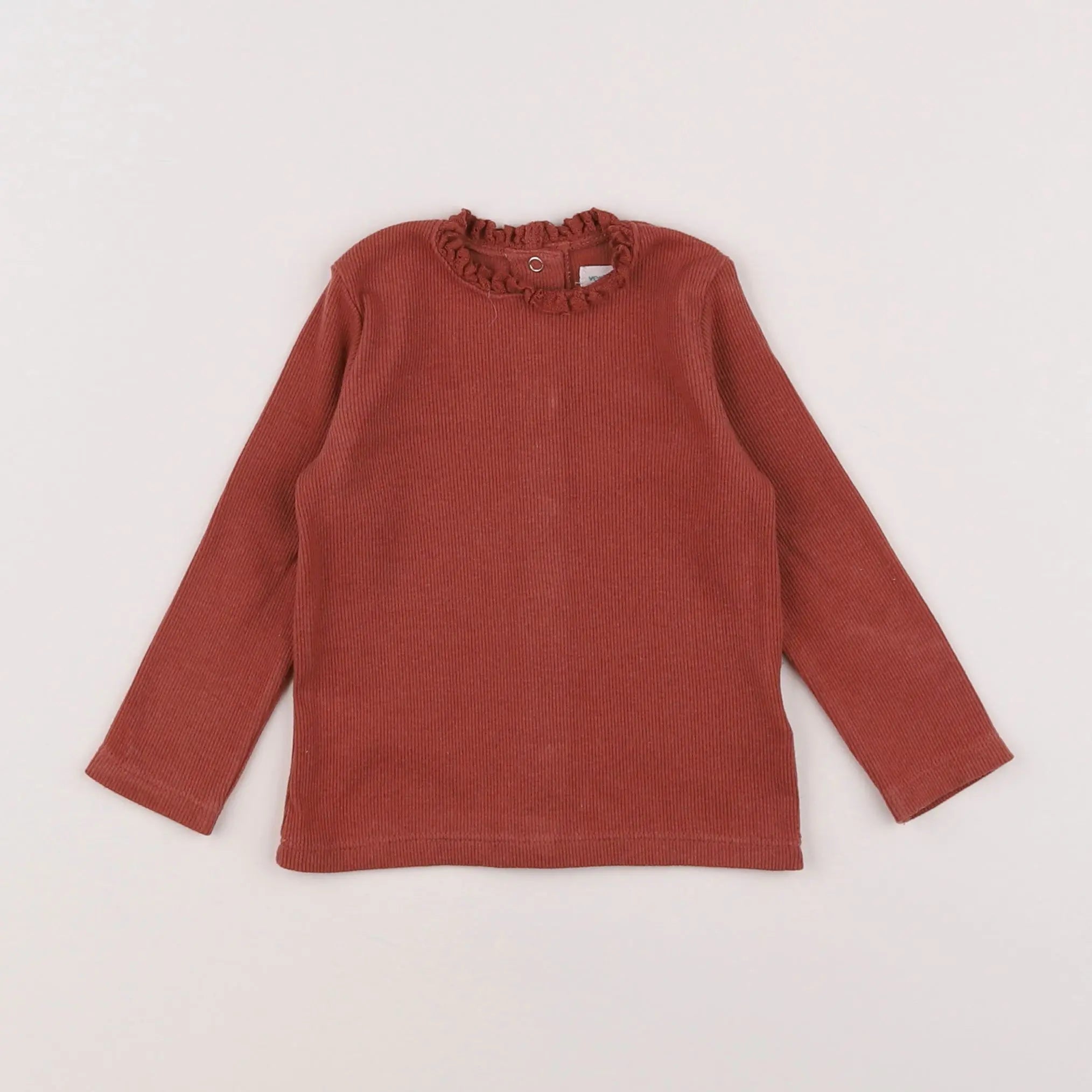Vertbaudet - tee-shirt marron - 9 mois