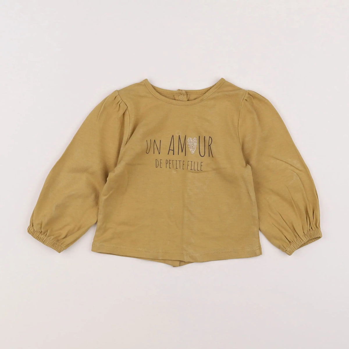 Vertbaudet - tee-shirt jaune - 9 mois