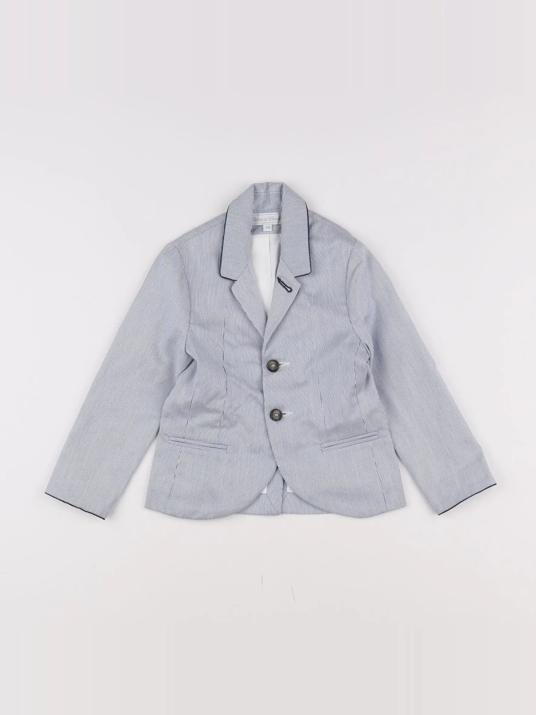 Tartine & Chocolat - veste blanc, bleu - 3 ans