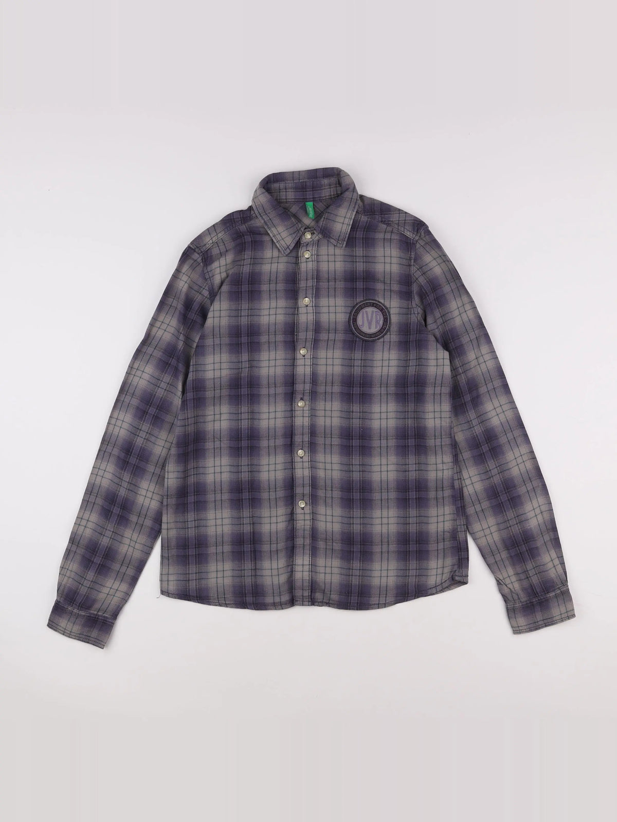 Benetton - chemise gris - 11/12 ans