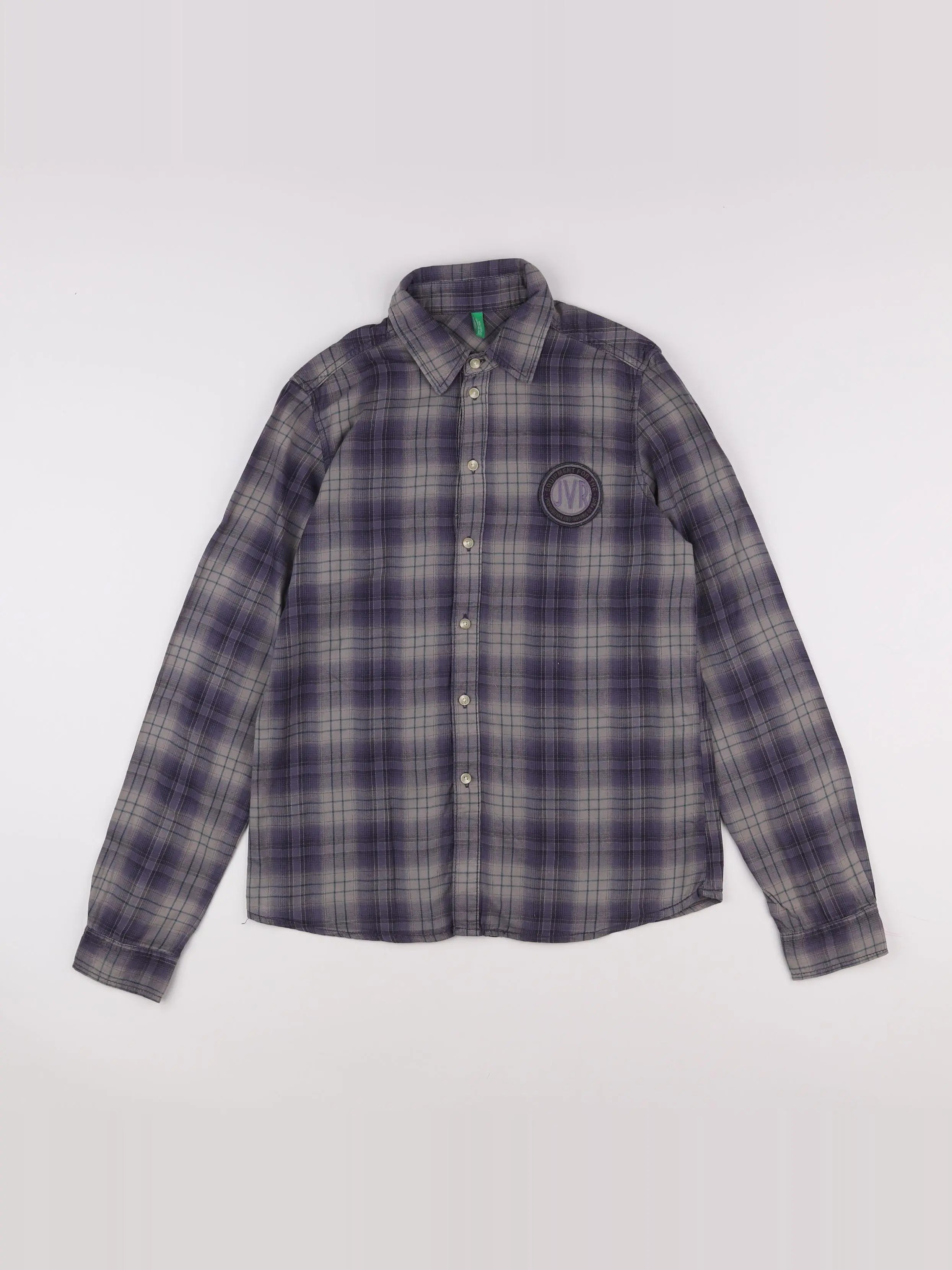 Benetton - chemise gris - 11/12 ans