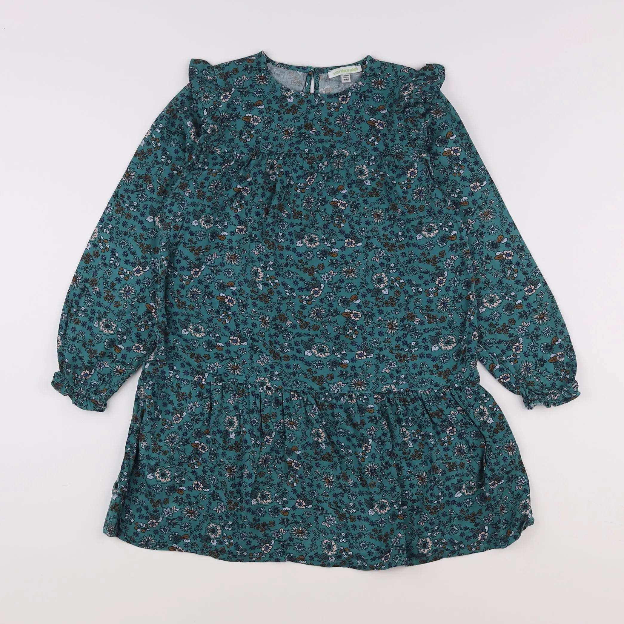 Vertbaudet - robe rose, bleu - 8 ans