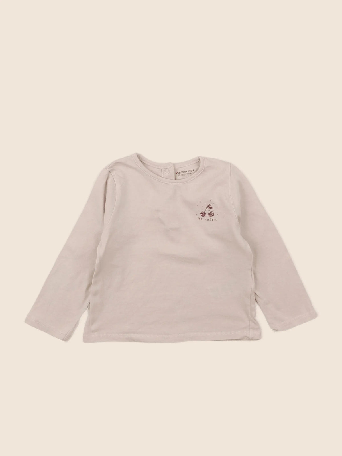 Vertbaudet - tee-shirt rose - 12 mois