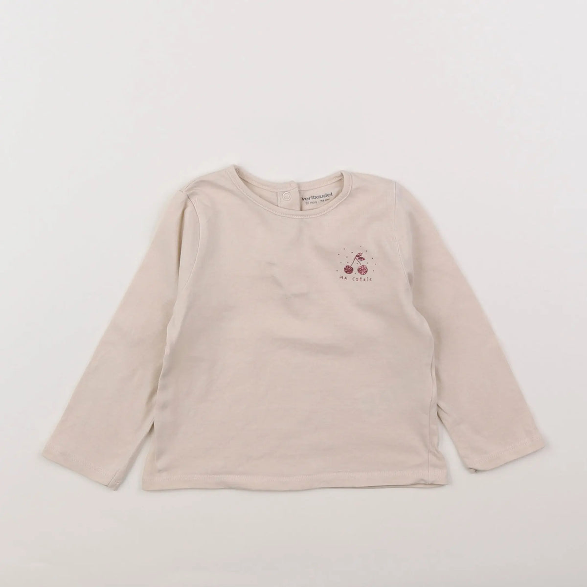 Vertbaudet - tee-shirt rose - 12 mois