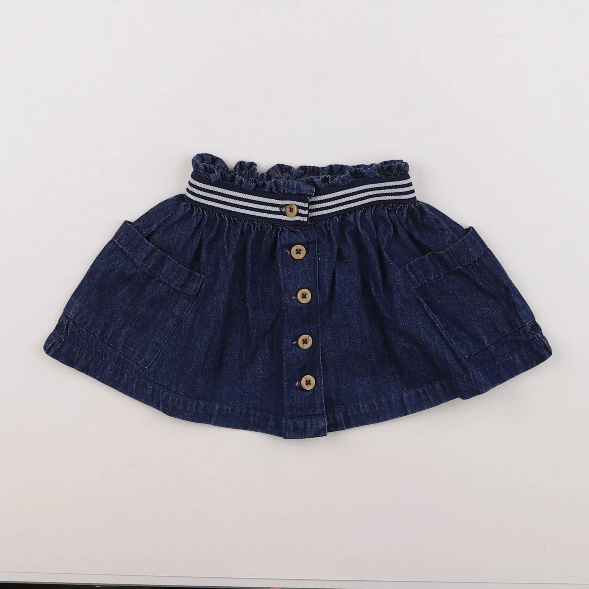 Vertbaudet - jupe bleu - 18 mois