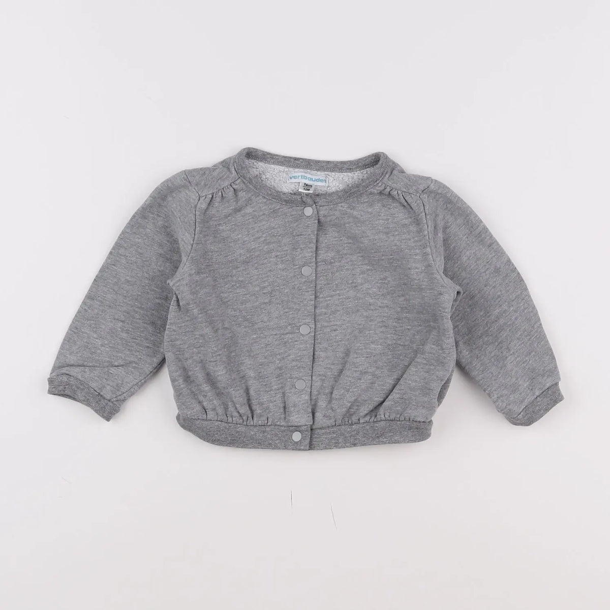 Vertbaudet - tee-shirt gris - 12 mois