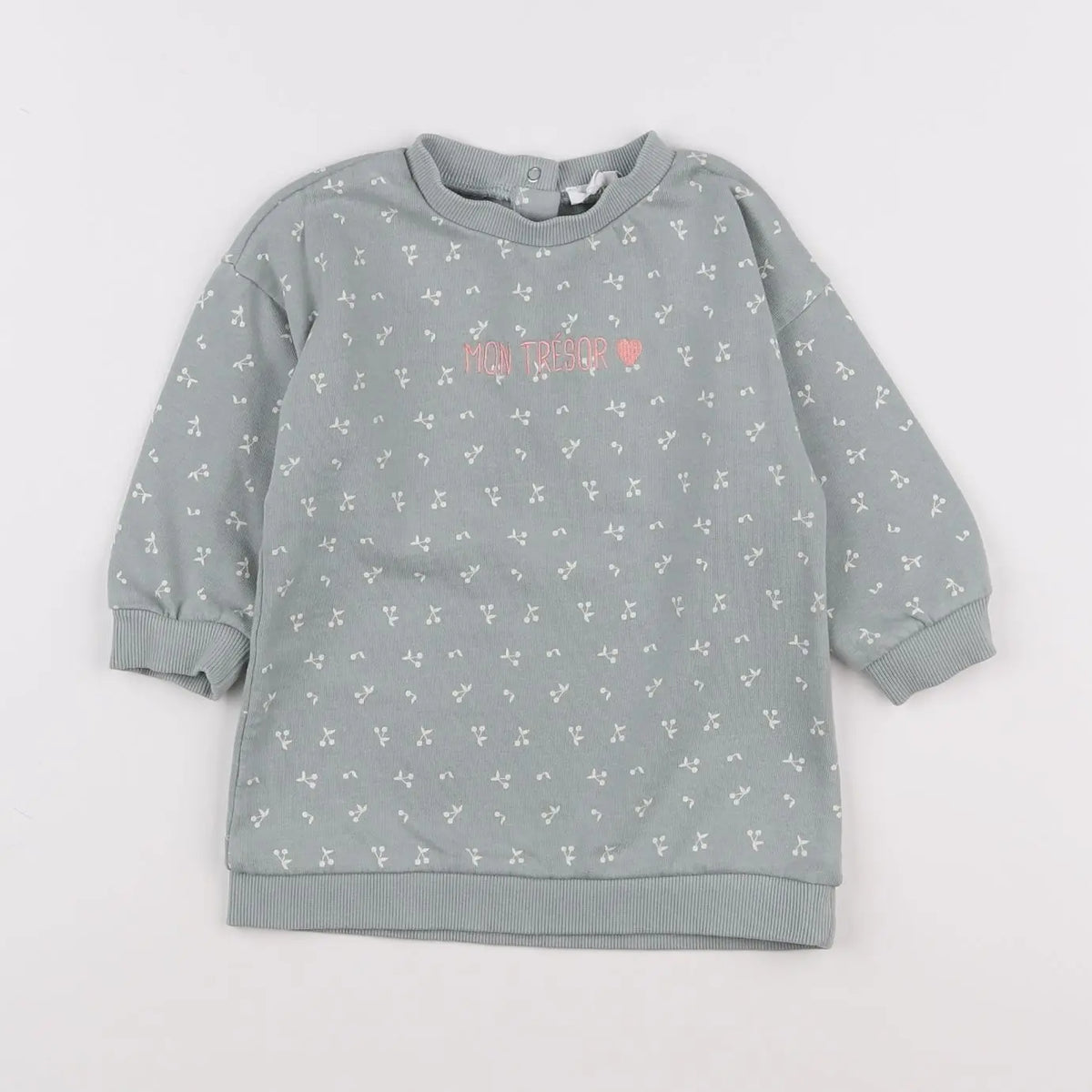 Vertbaudet - robe vert - 18 mois