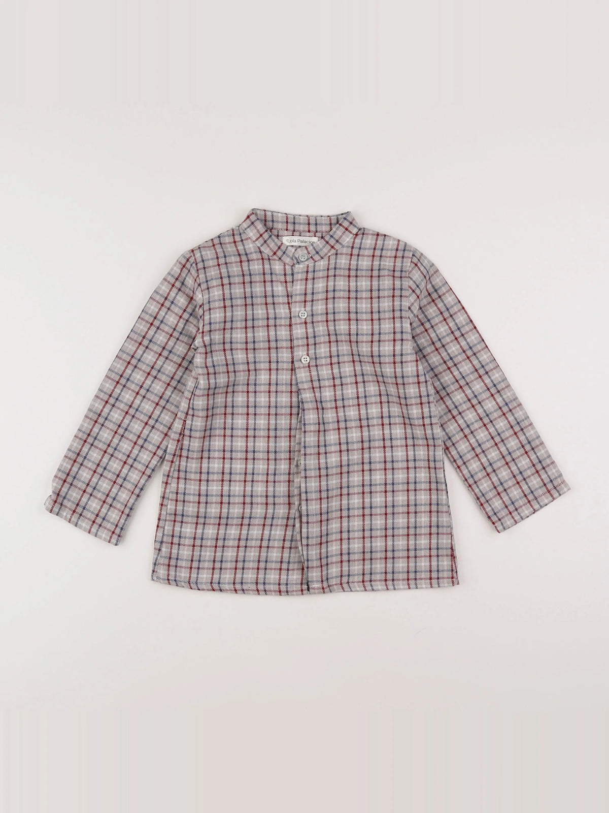 Lola Palacios - blouse bleu, gris - 6 ans