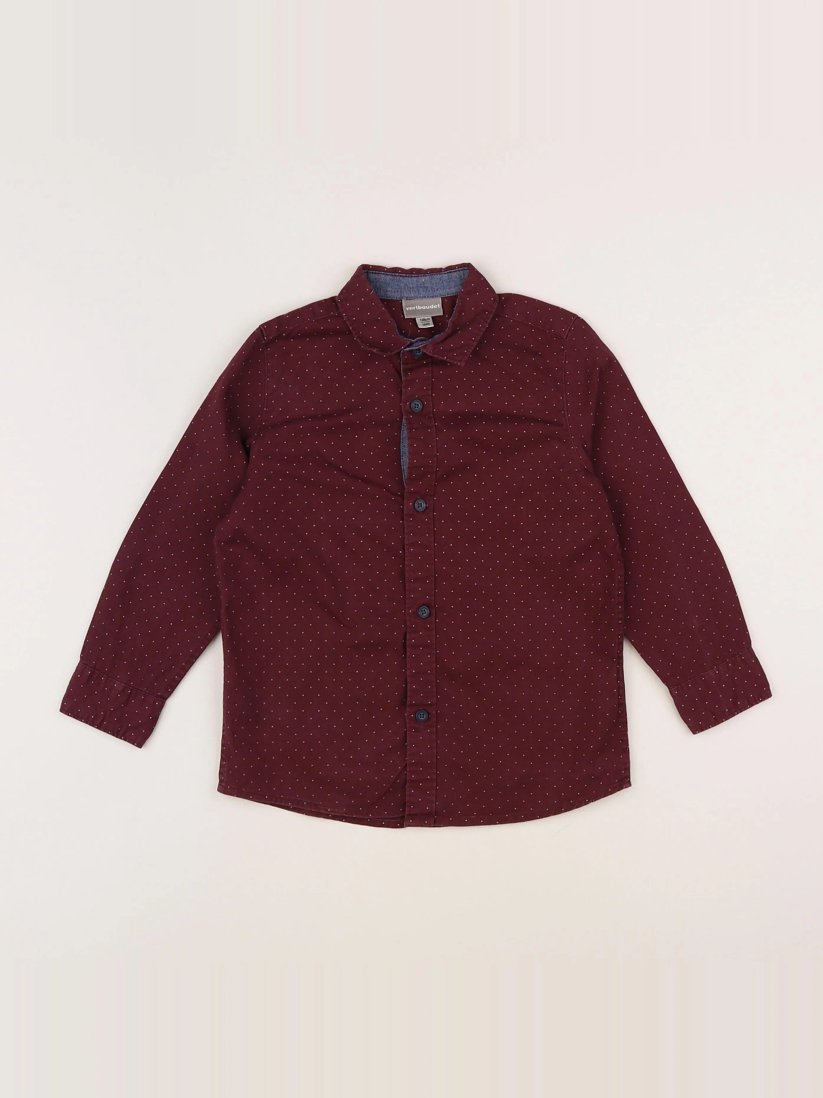 Vertbaudet - chemise violet - 5 ans