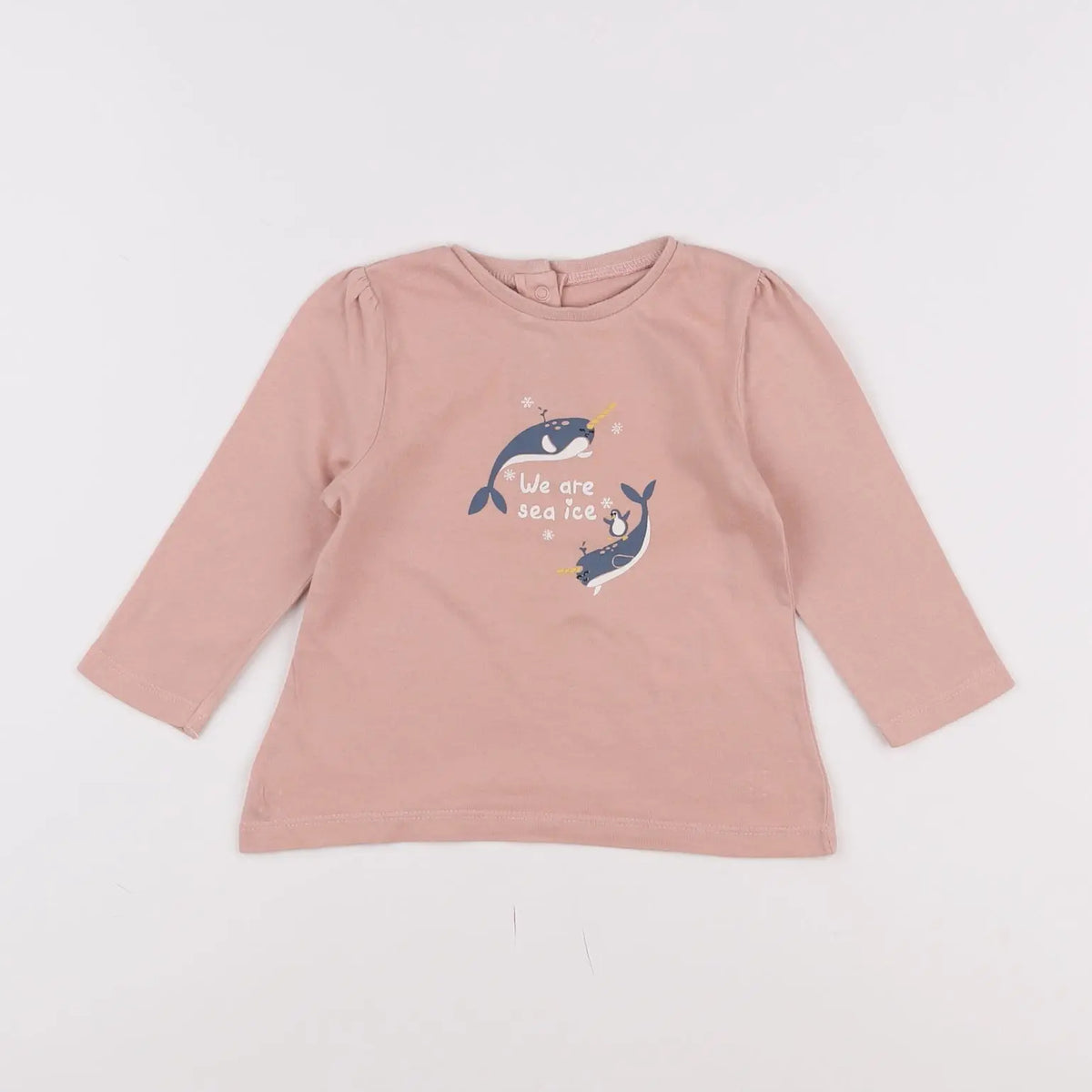 Vertbaudet - tee-shirt rose, multicolore - 12 mois