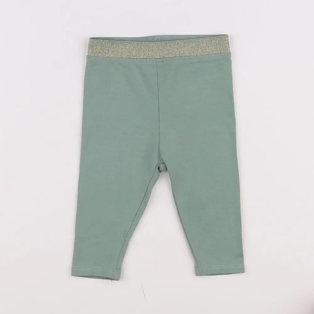 Vertbaudet - legging vert - 3 mois