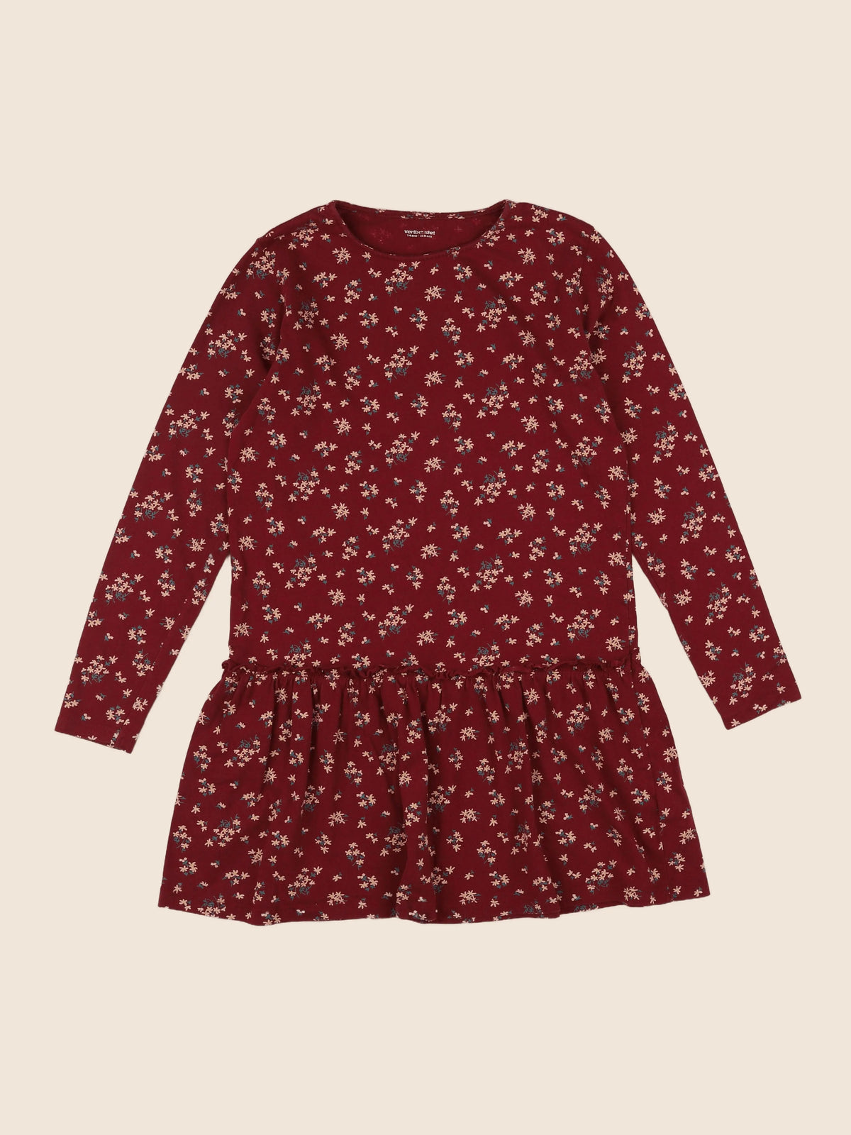 Vertbaudet - robe rouge, orange - 14 ans