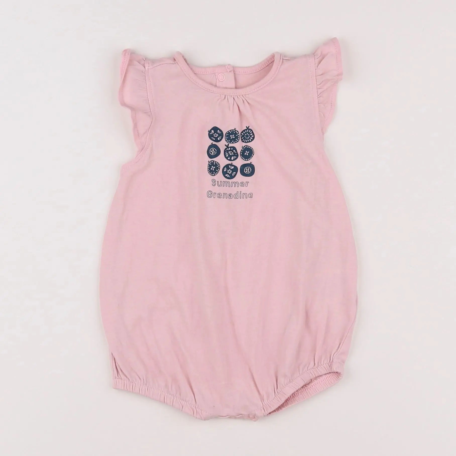 Vertbaudet - combinaison rose - 9 mois