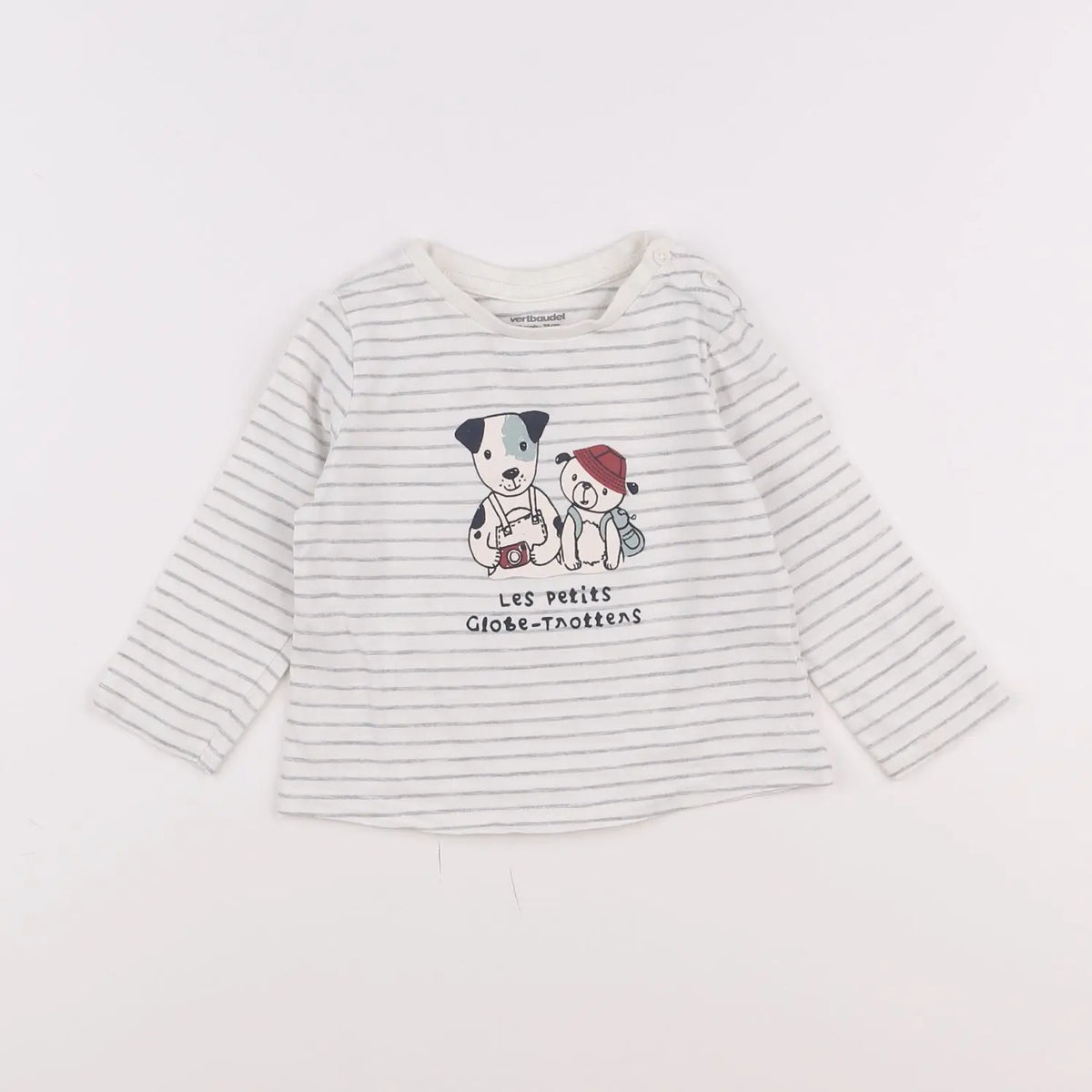 Vertbaudet - tee-shirt blanc - 12 mois