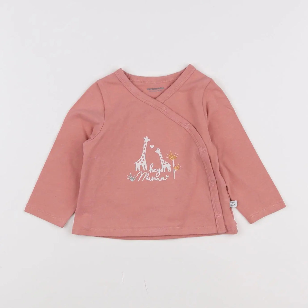 Vertbaudet - tee-shirt rose - 12 mois