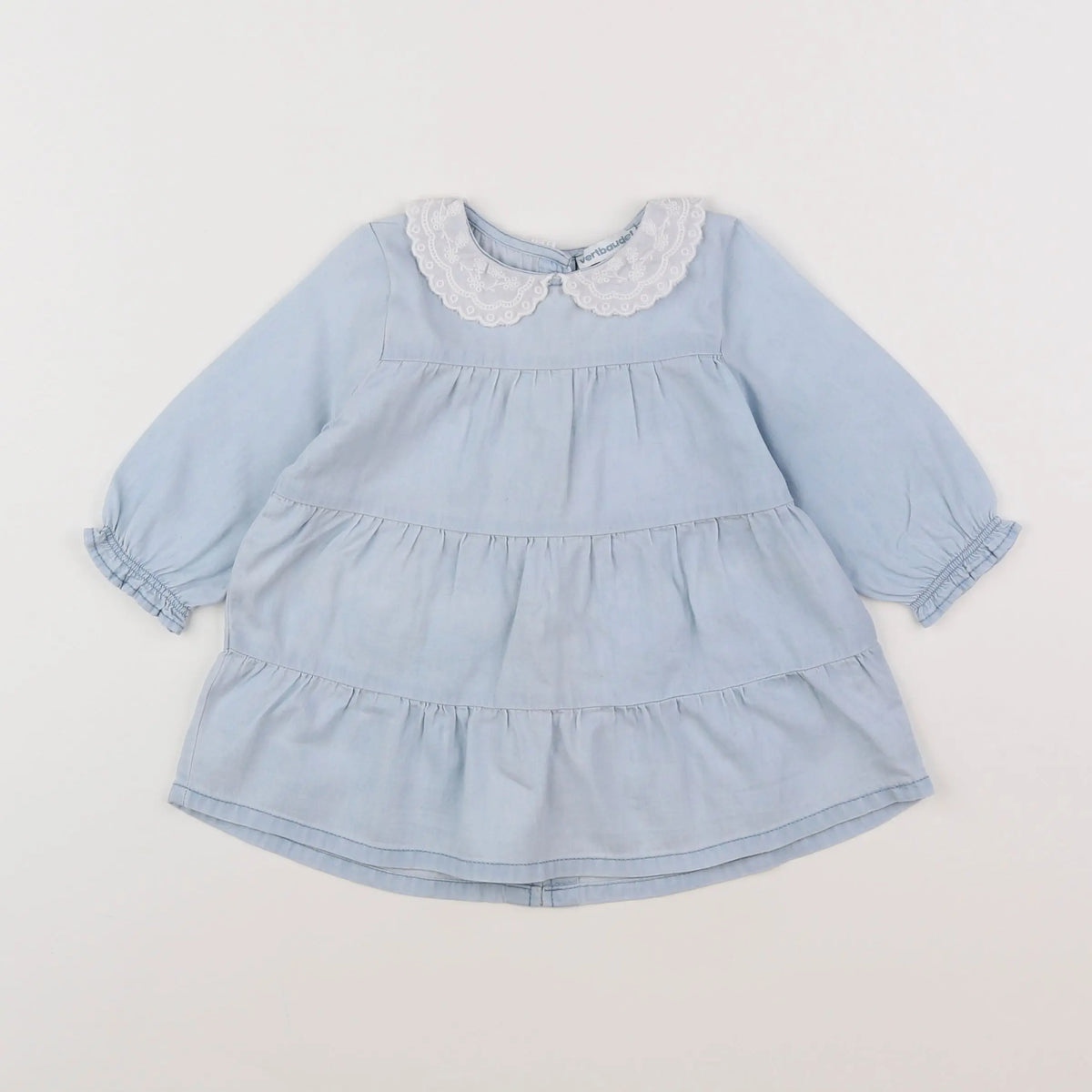 Vertbaudet - robe bleu - 6 mois