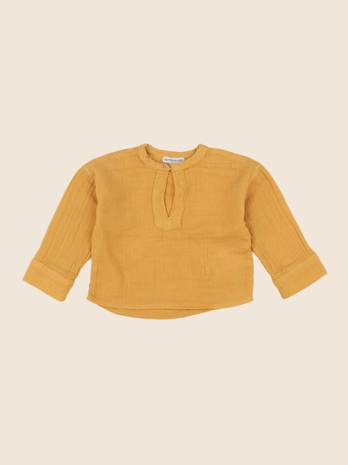 Vertbaudet - tee-shirt jaune - 6 mois