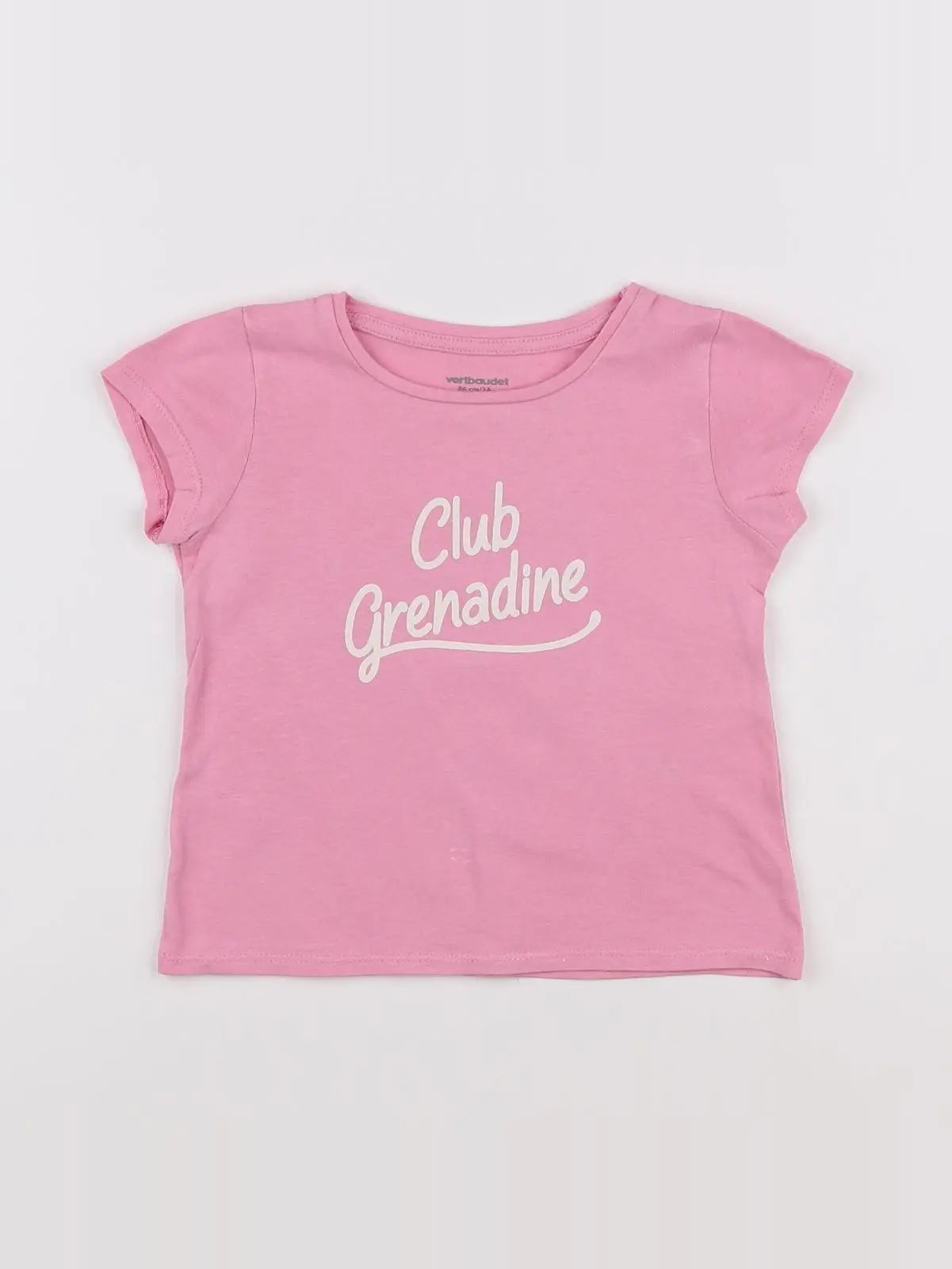 Vertbaudet - tee-shirt rose - 2 ans