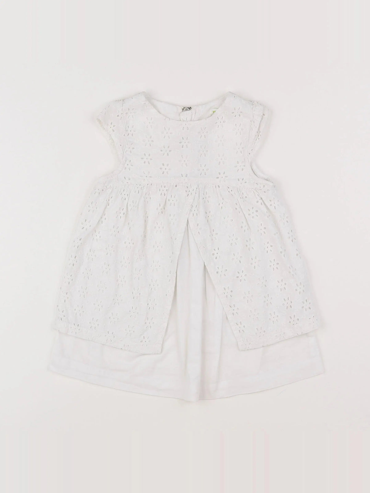 Vertbaudet - robe blanc - 2 ans