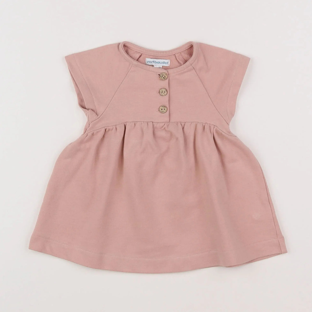 Vertbaudet - robe rose - 6 mois