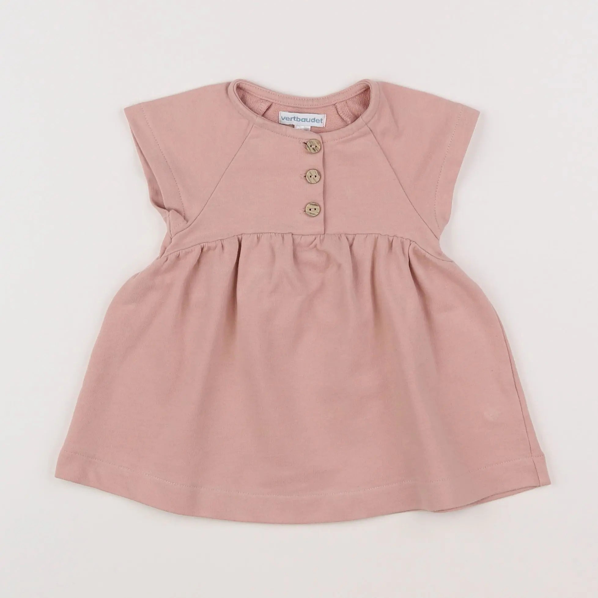 Vertbaudet - robe rose - 6 mois