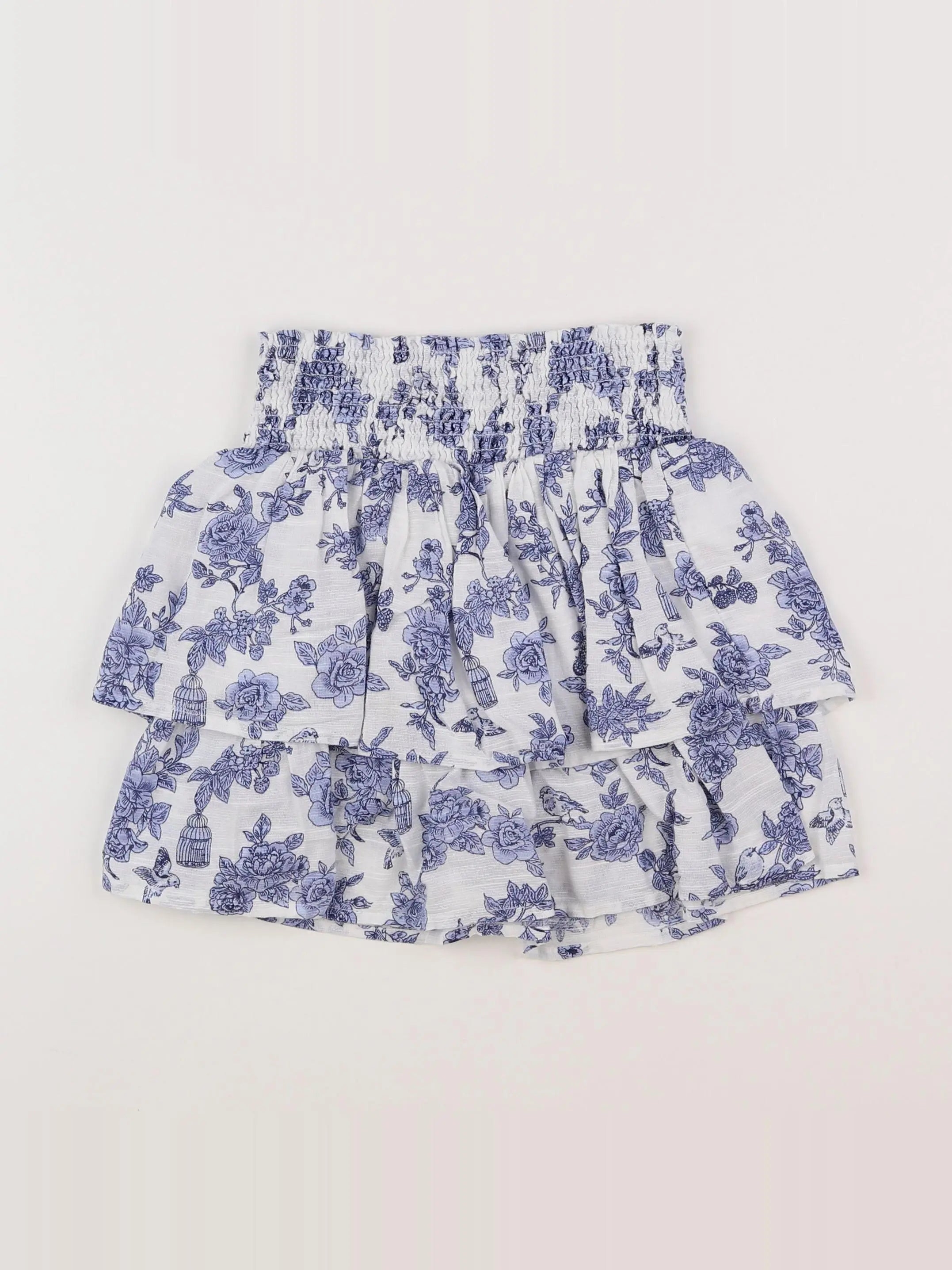 Vertbaudet - jupe blanc, bleu - 9 ans