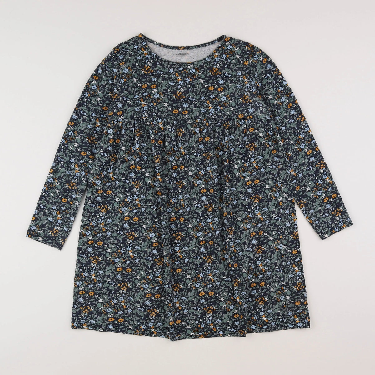 Vertbaudet - robe vert, multicolore - 10 ans