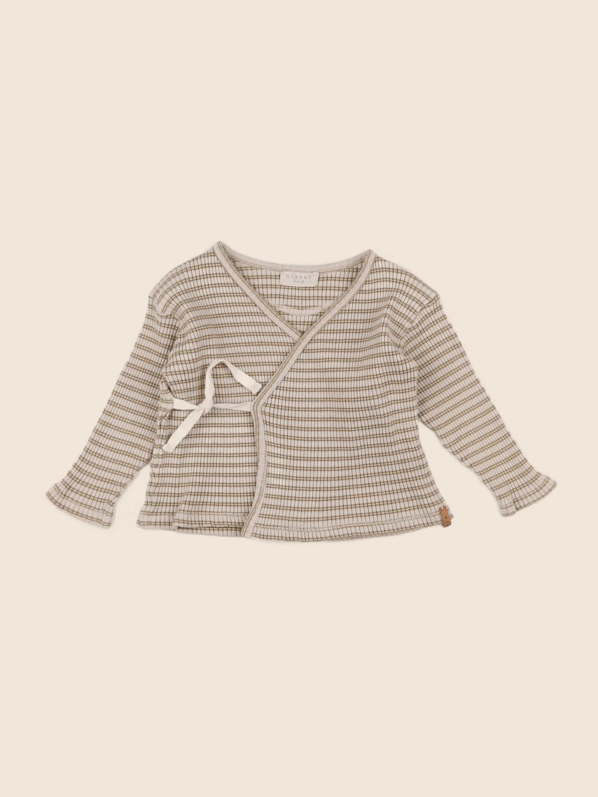 Nixnut - tee-shirt beige, marron - 6 mois