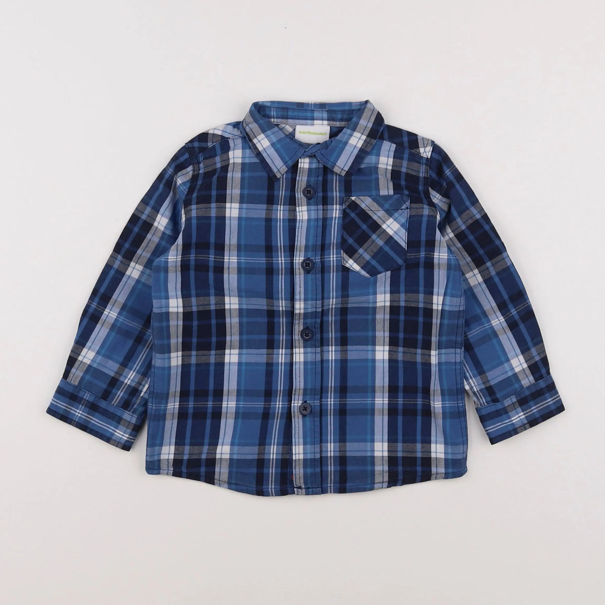 Vertbaudet - chemise bleu - 2 ans