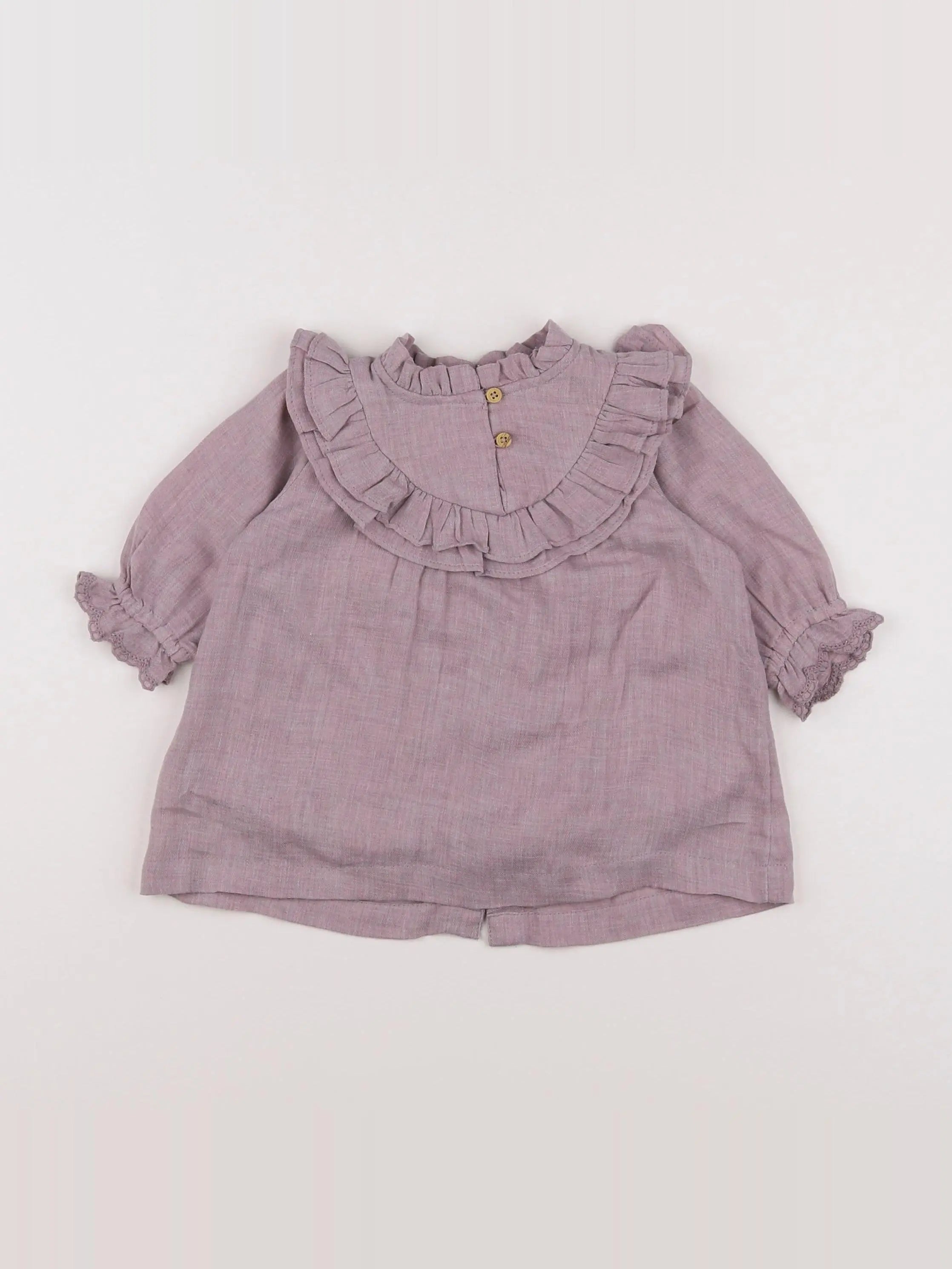 Vertbaudet - robe violet - 3 mois