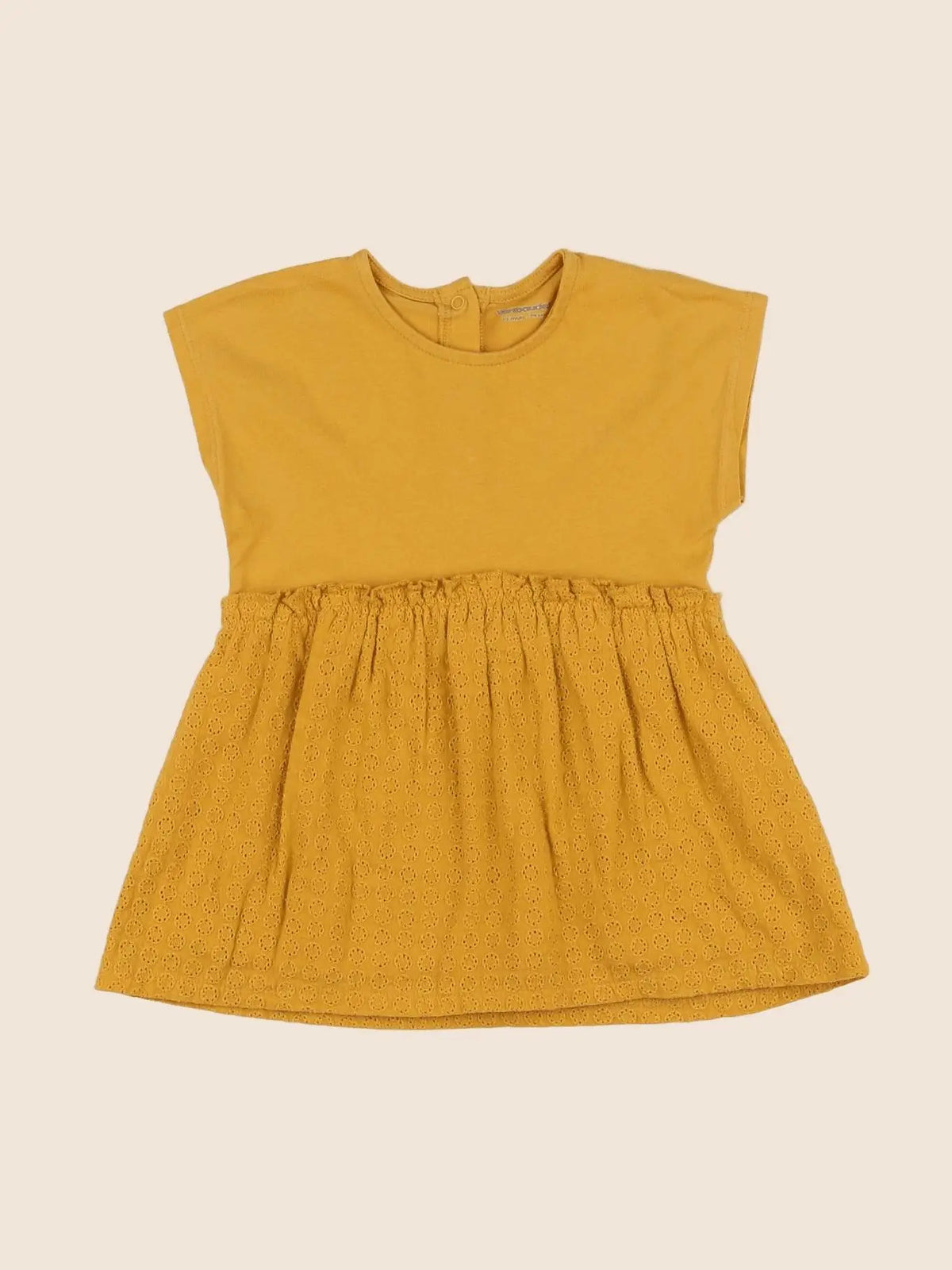 Vertbaudet - robe jaune - 12 mois