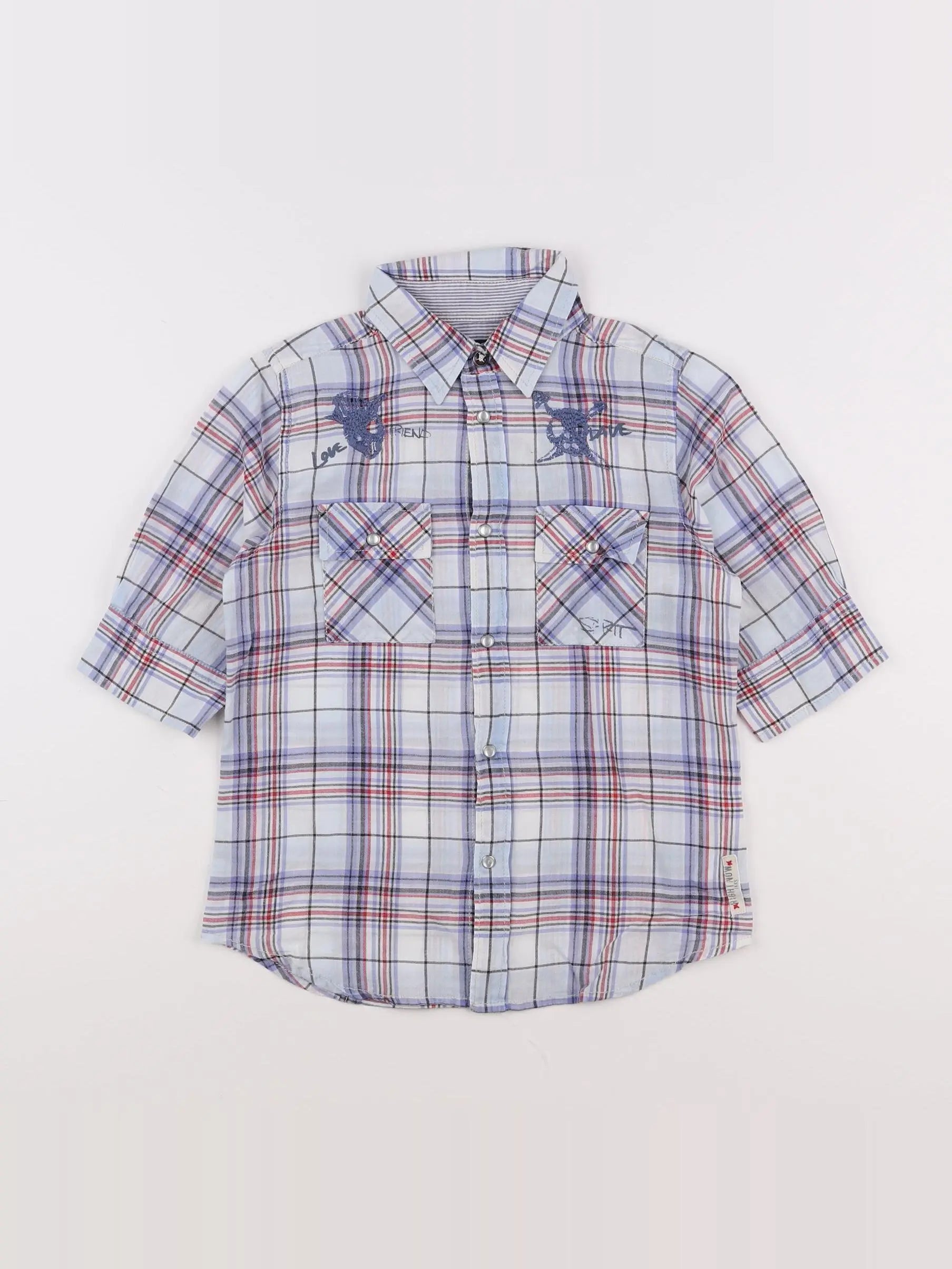 IKKS - chemise bleu - 8 ans