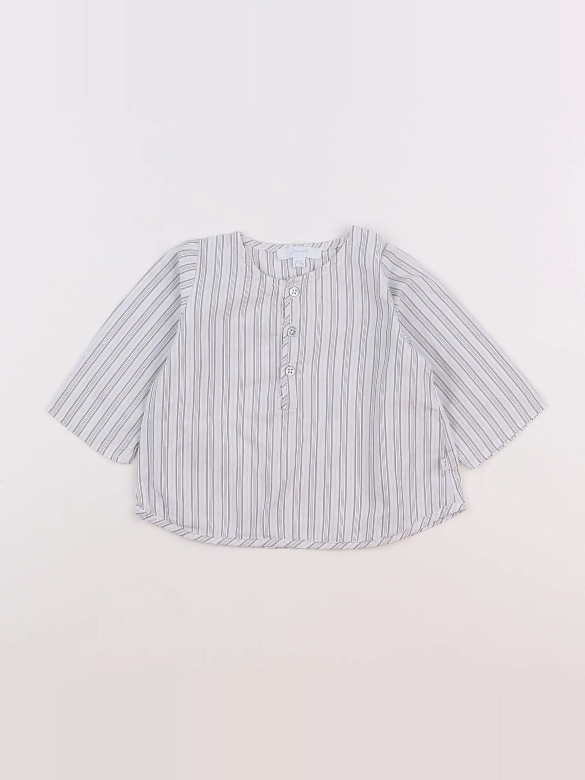 Jacadi - chemise blanc, bleu - 6 mois
