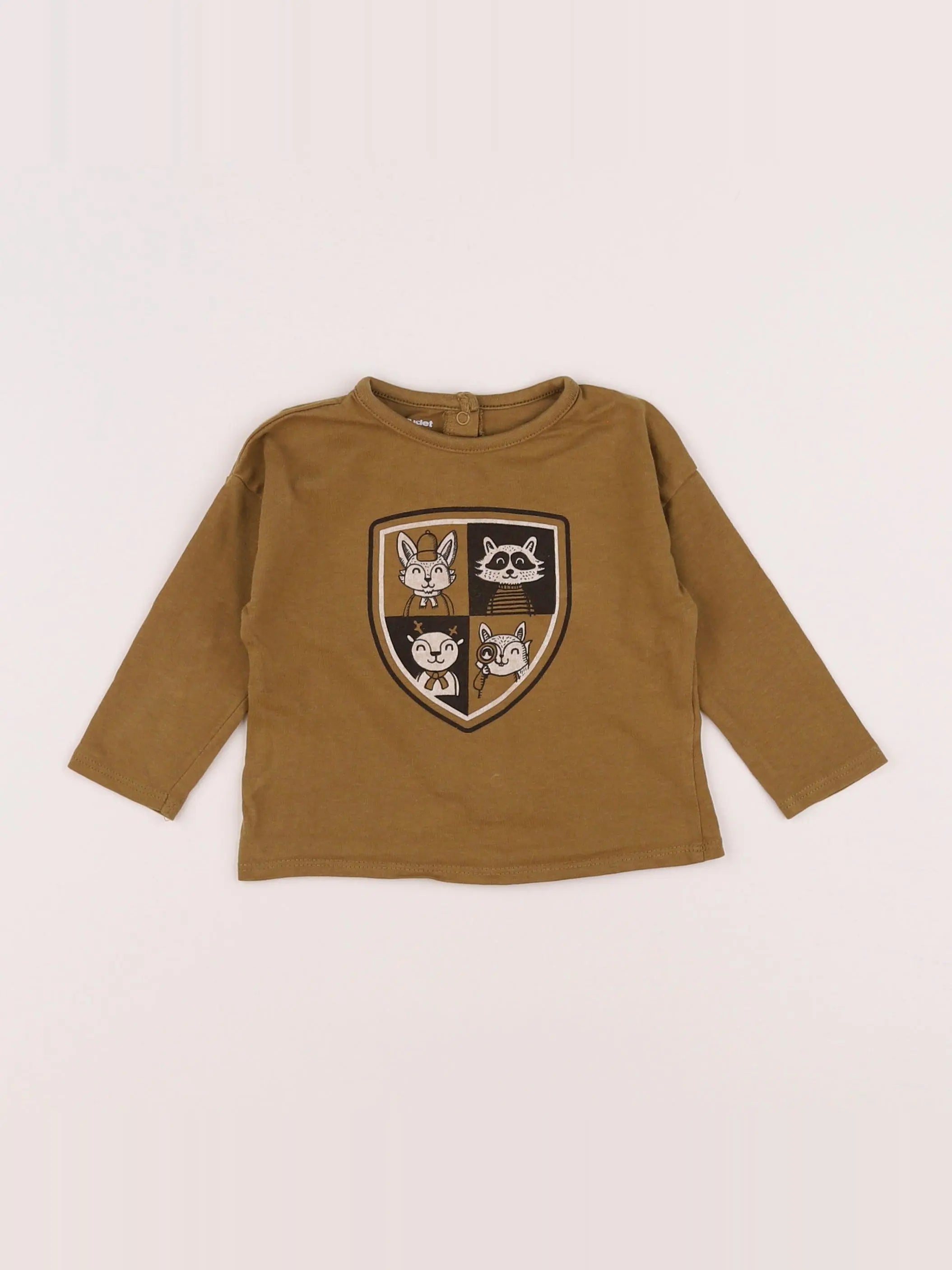 Vertbaudet - tee-shirt jaune - 6 mois