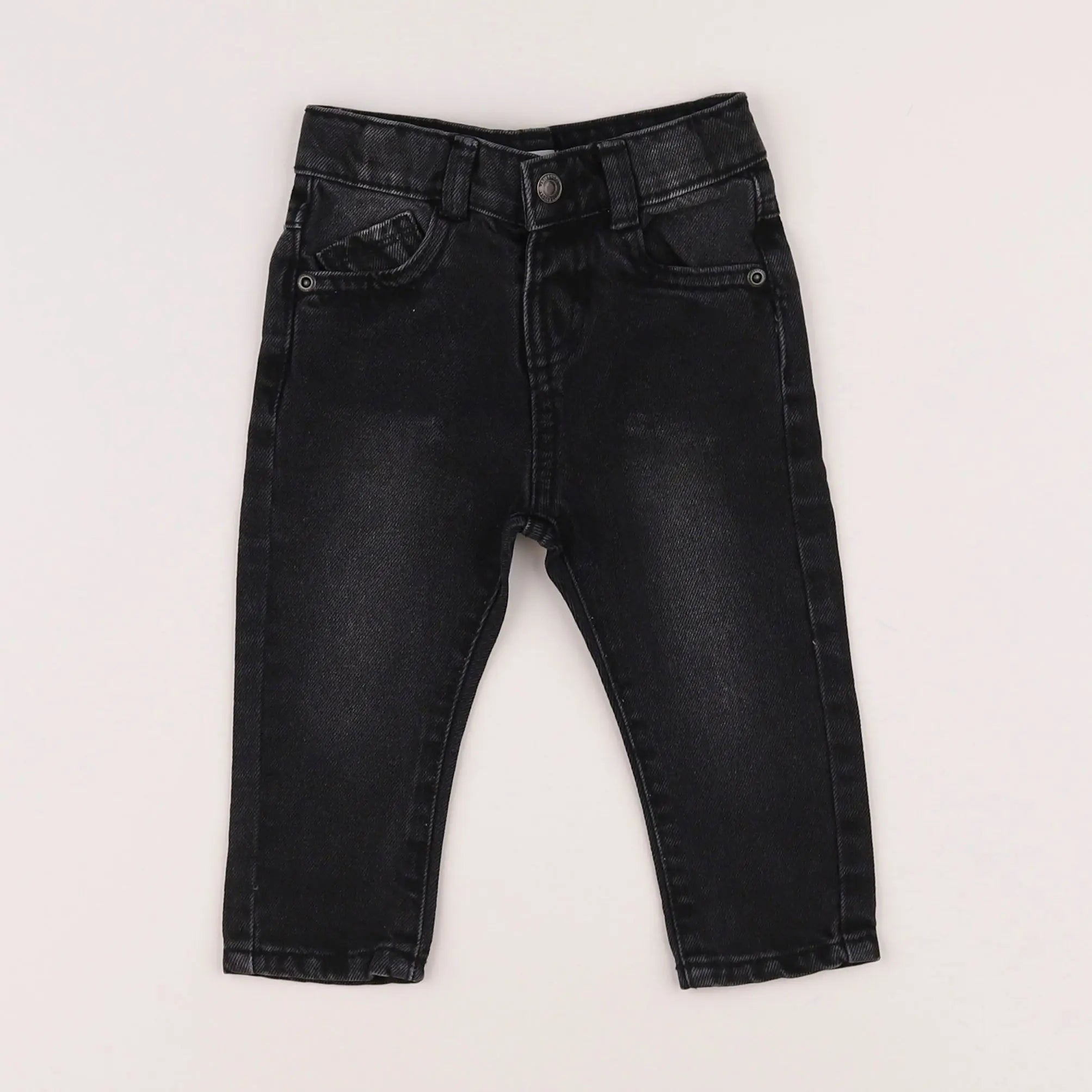 Vertbaudet - jean gris - 9 mois