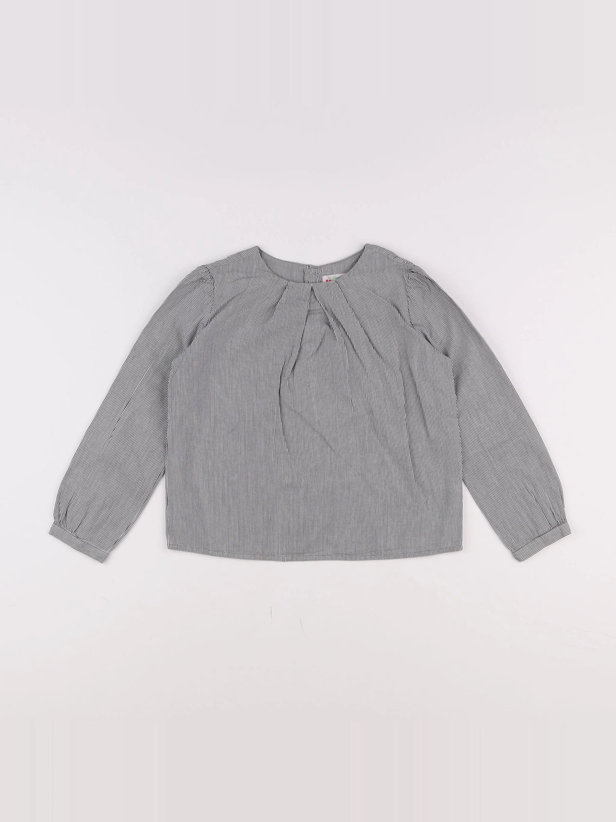 Bonpoint - blouse blanc, bleu - 6 ans